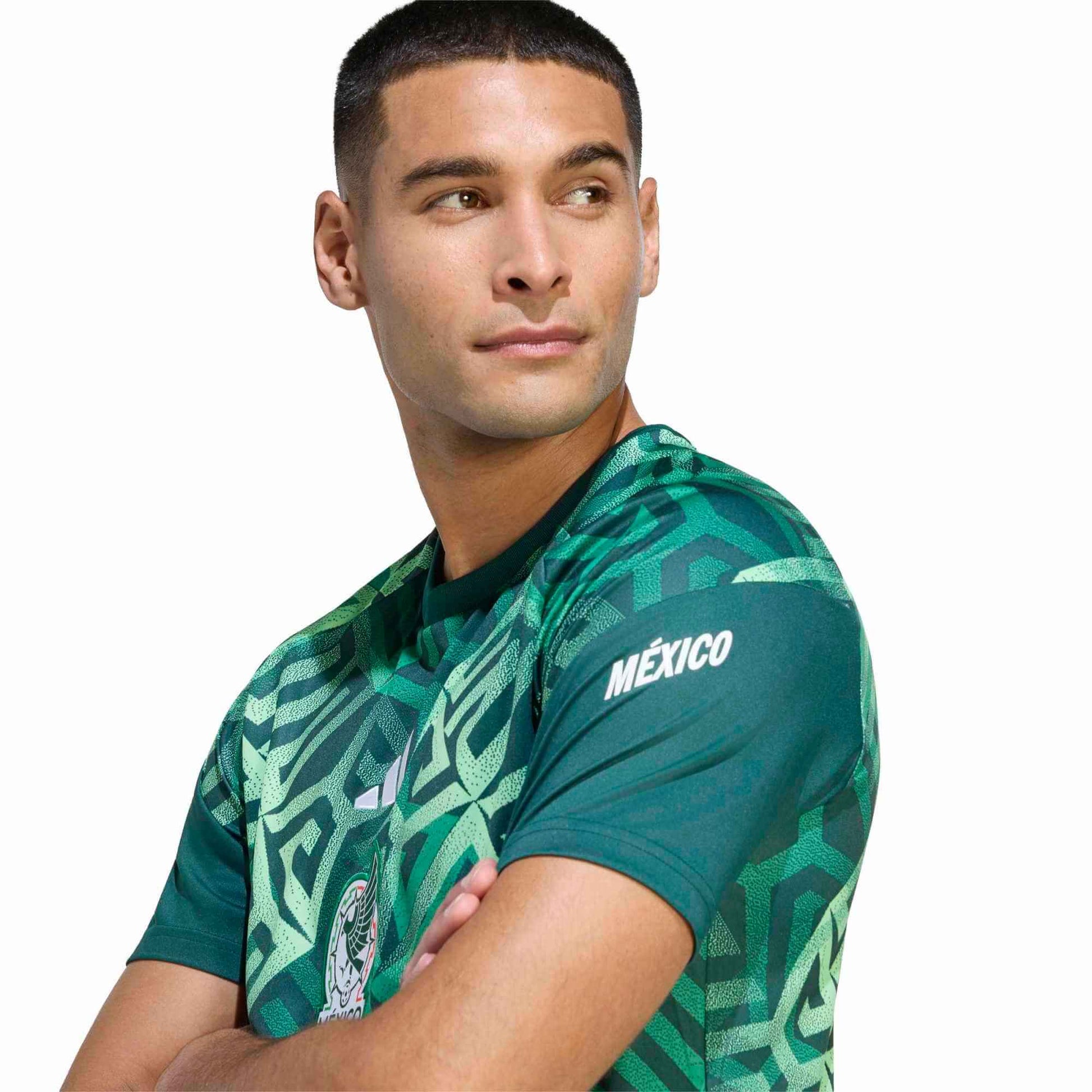 adidas 2026 Mexico Men's Pre-Match Soccer Jersey (Detail 1)