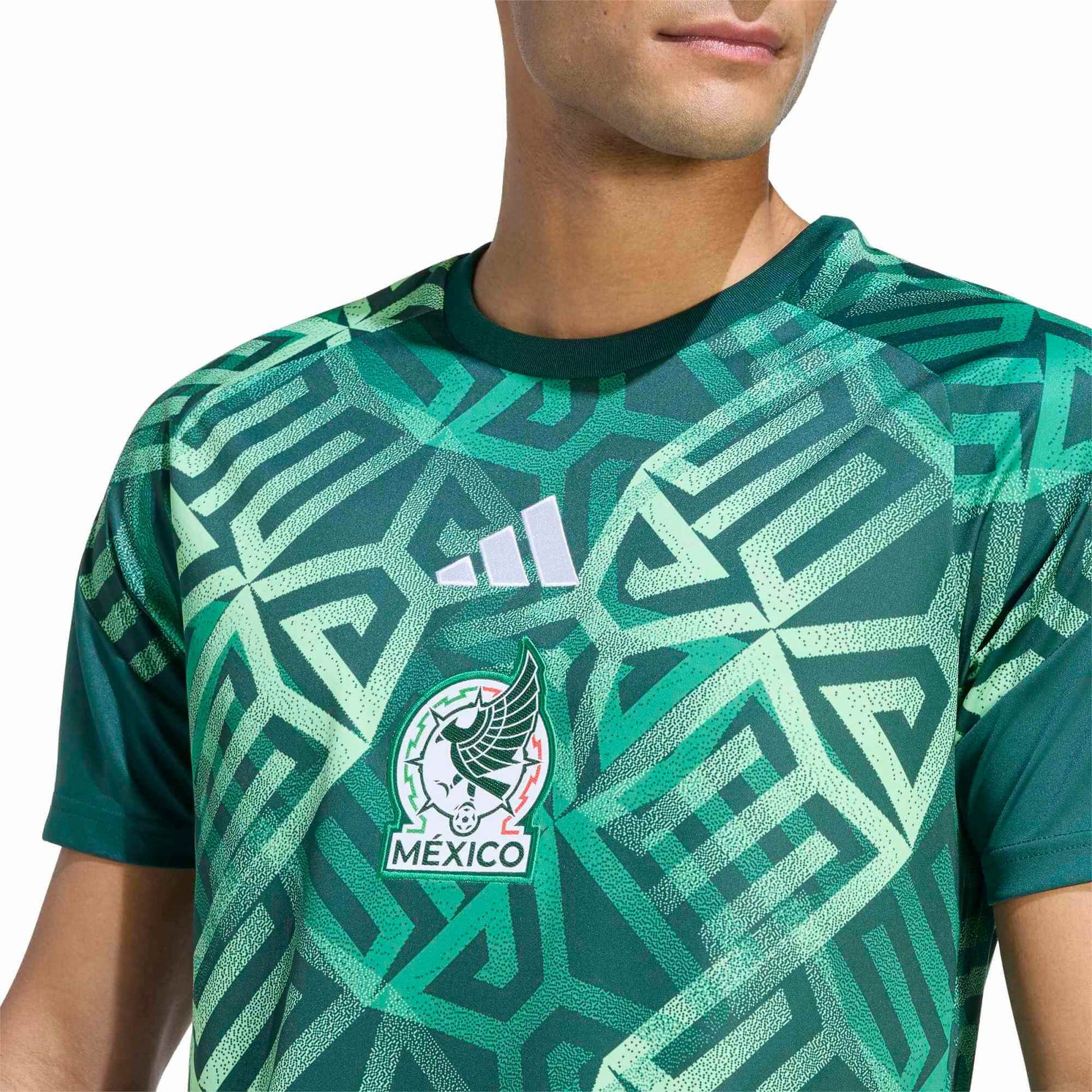 adidas 2026 Mexico Men's Pre-Match Soccer Jersey (Detail 2)
