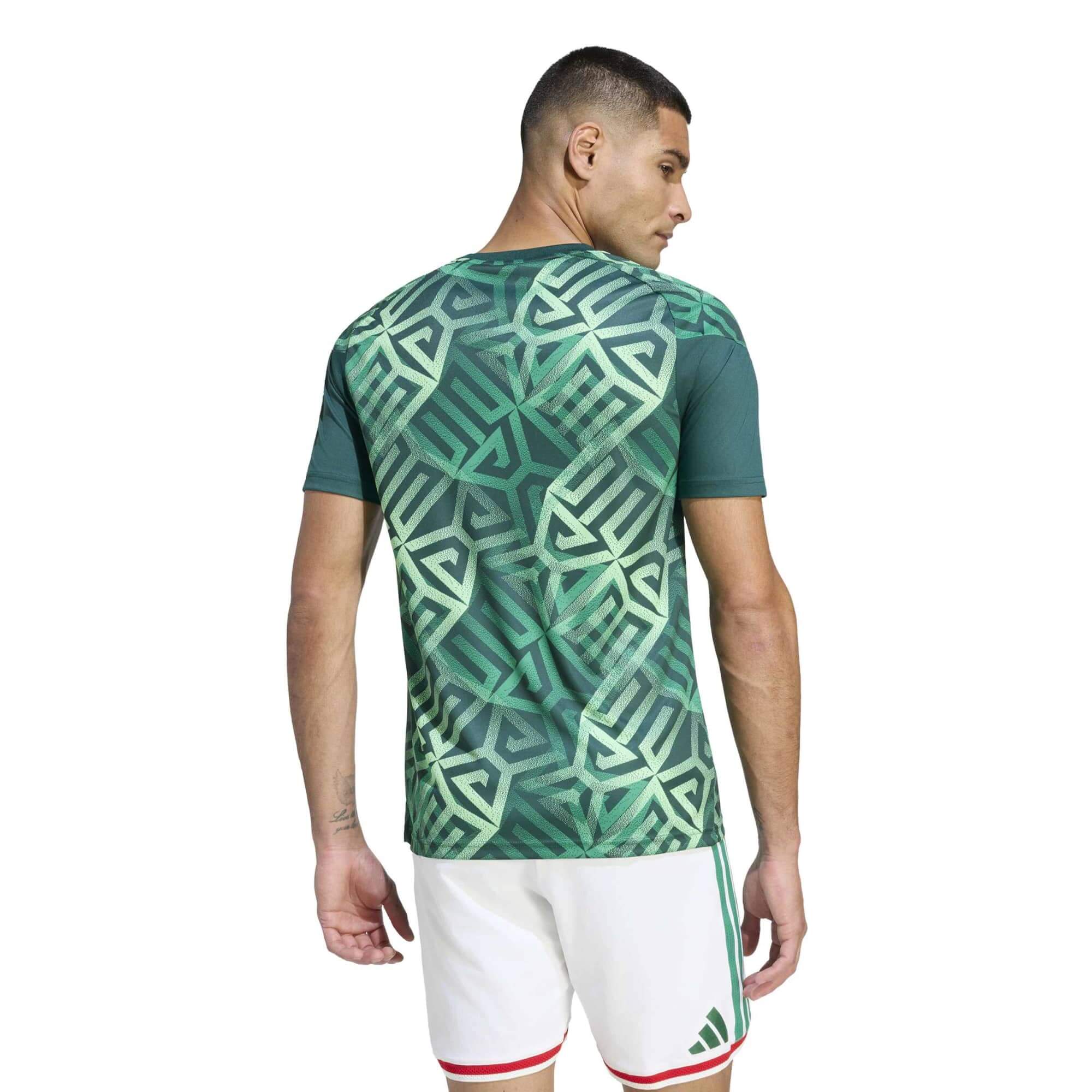 adidas 2026 Mexico Men's Pre-Match Soccer Jersey (Model - Back)