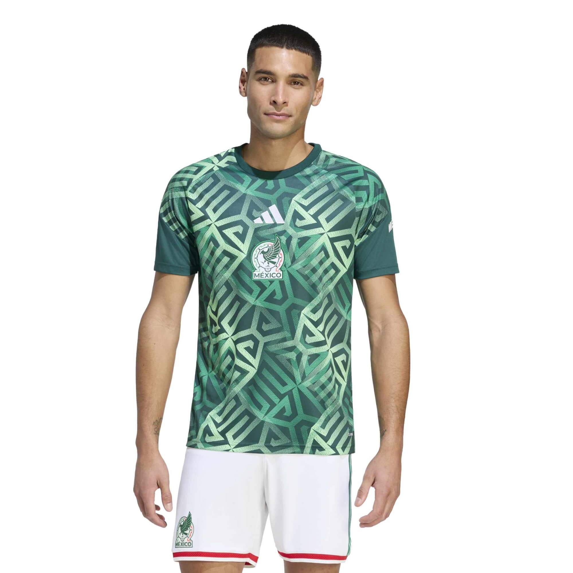 adidas 2026 Mexico Men's Pre-Match Soccer Jersey (Model - Front)