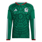 adidas 2026 Mexico Men's Stadium Home Long-Sleeve Soccer Jersey (Front)