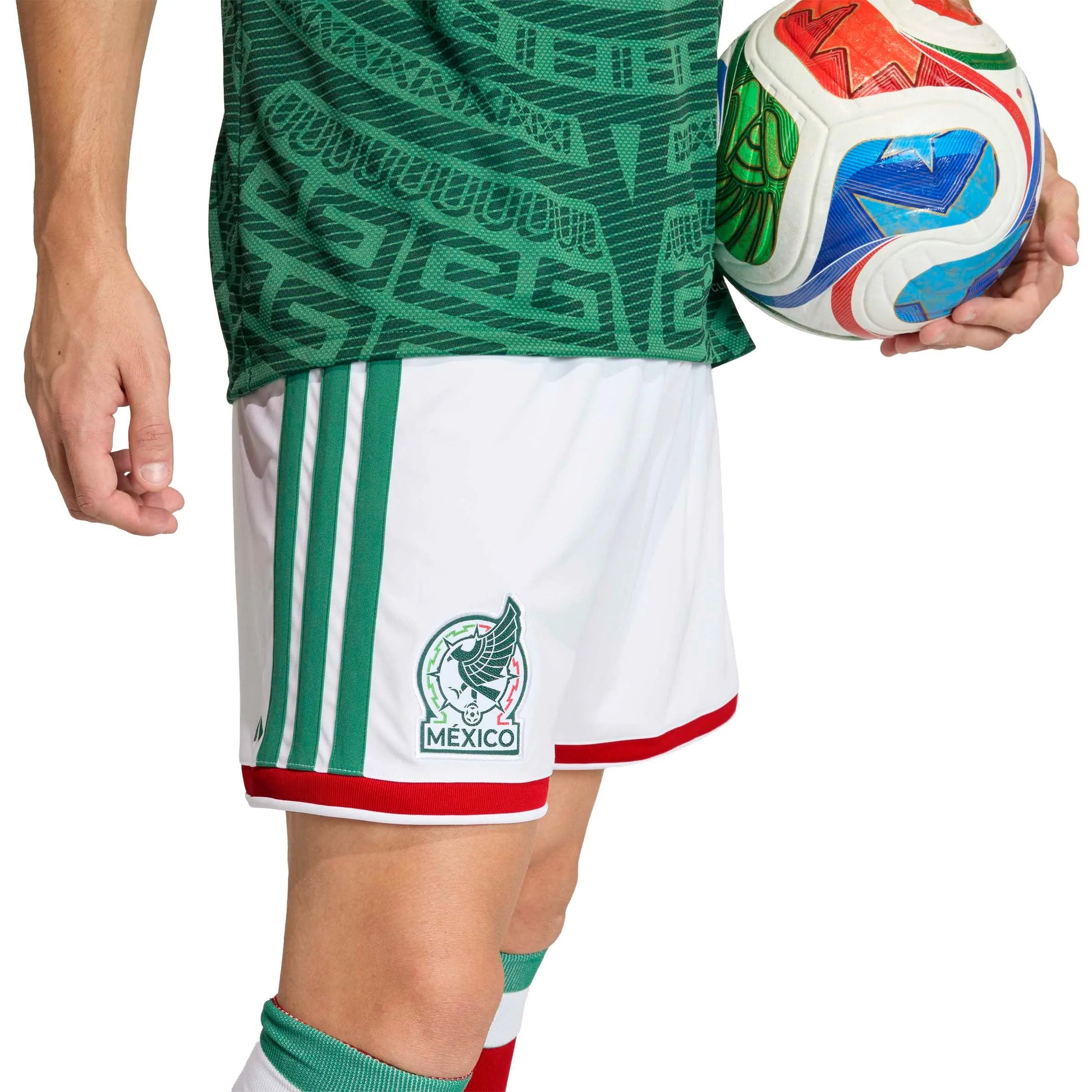 adidas 2026 Mexico Men's Stadium Home Shorts (Detail 1)