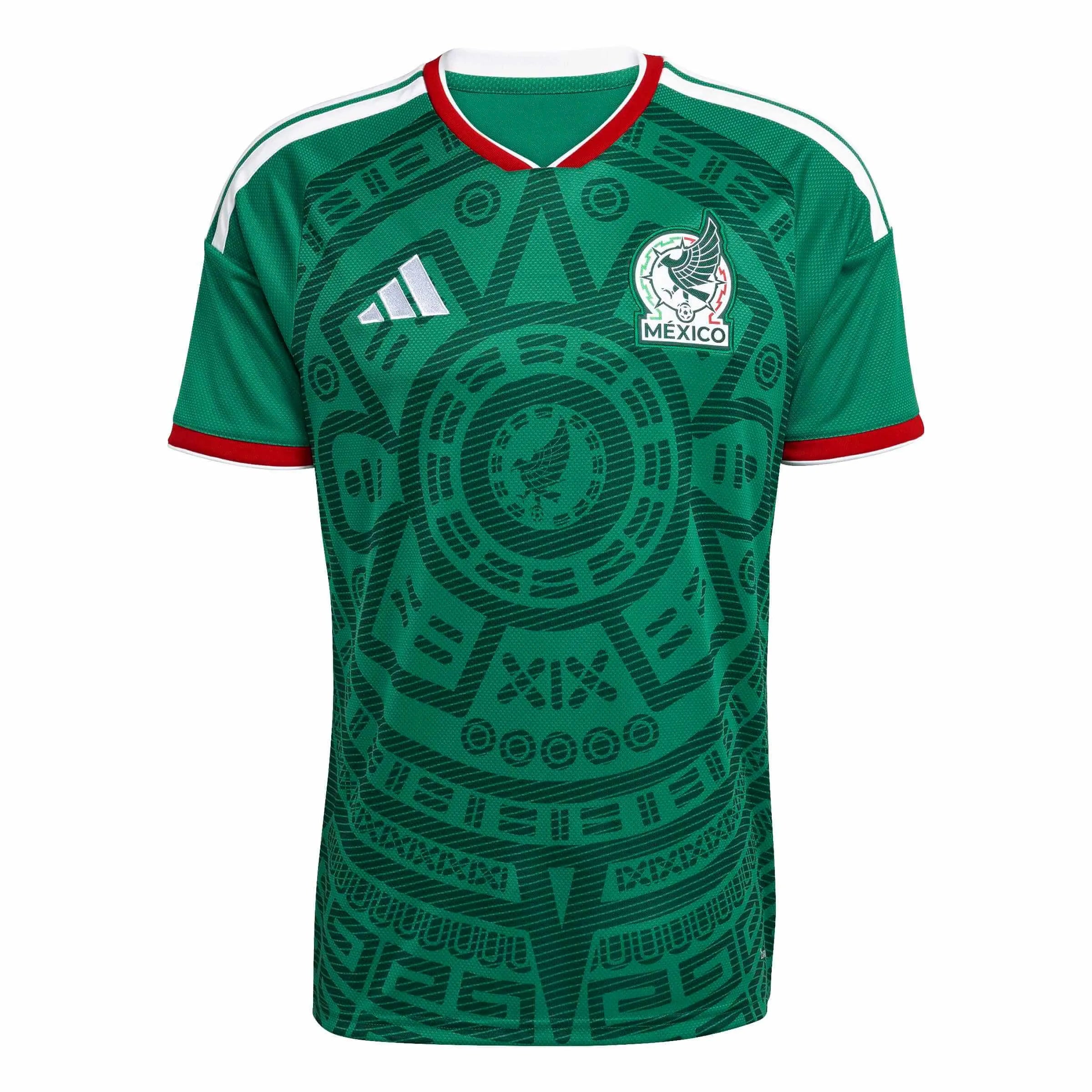 adidas 2026 Mexico Men's Stadium Home Soccer Jersey (Front)