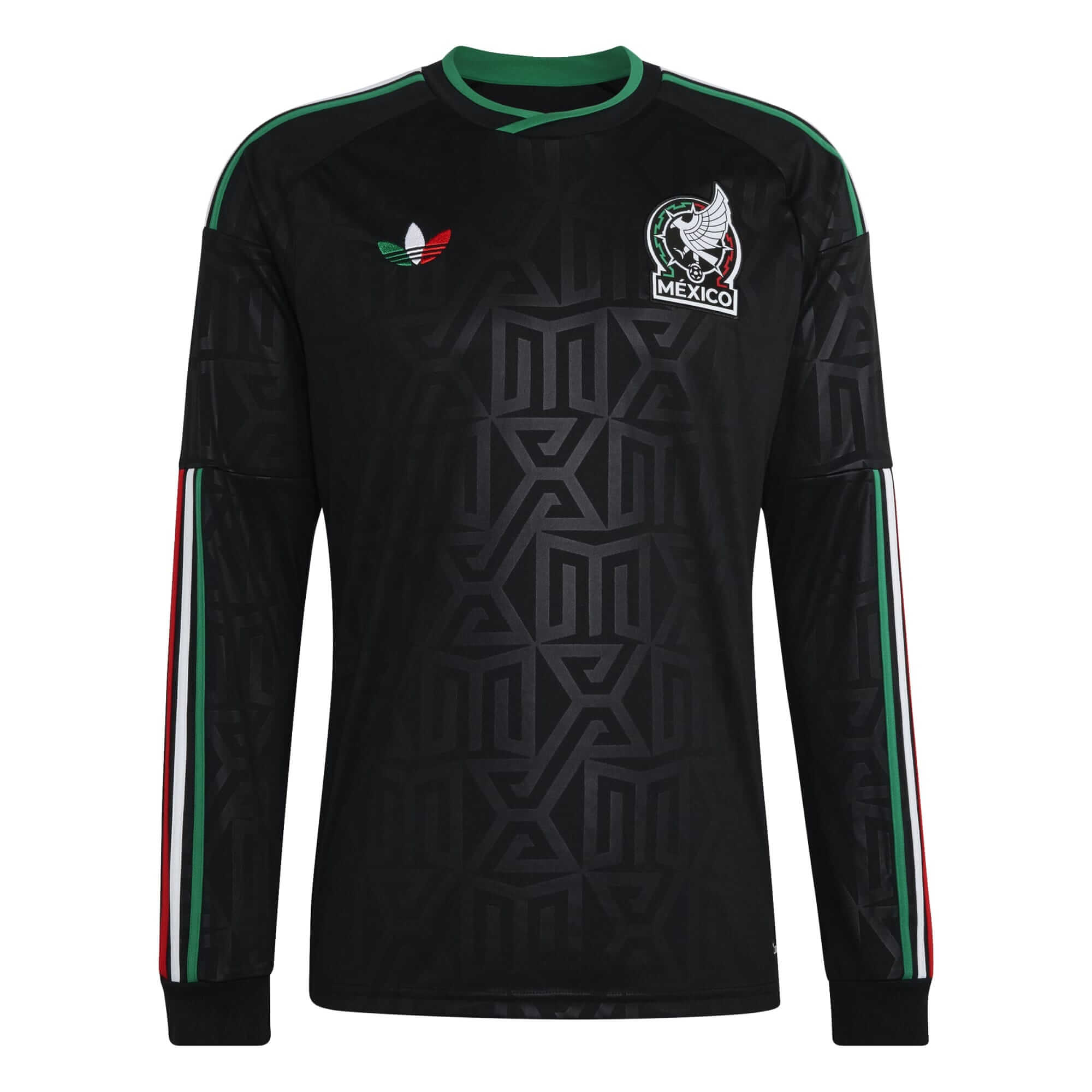 adidas 2026 Mexico Men's Stadium Third Long-Sleeve Soccer Jersey (Front)