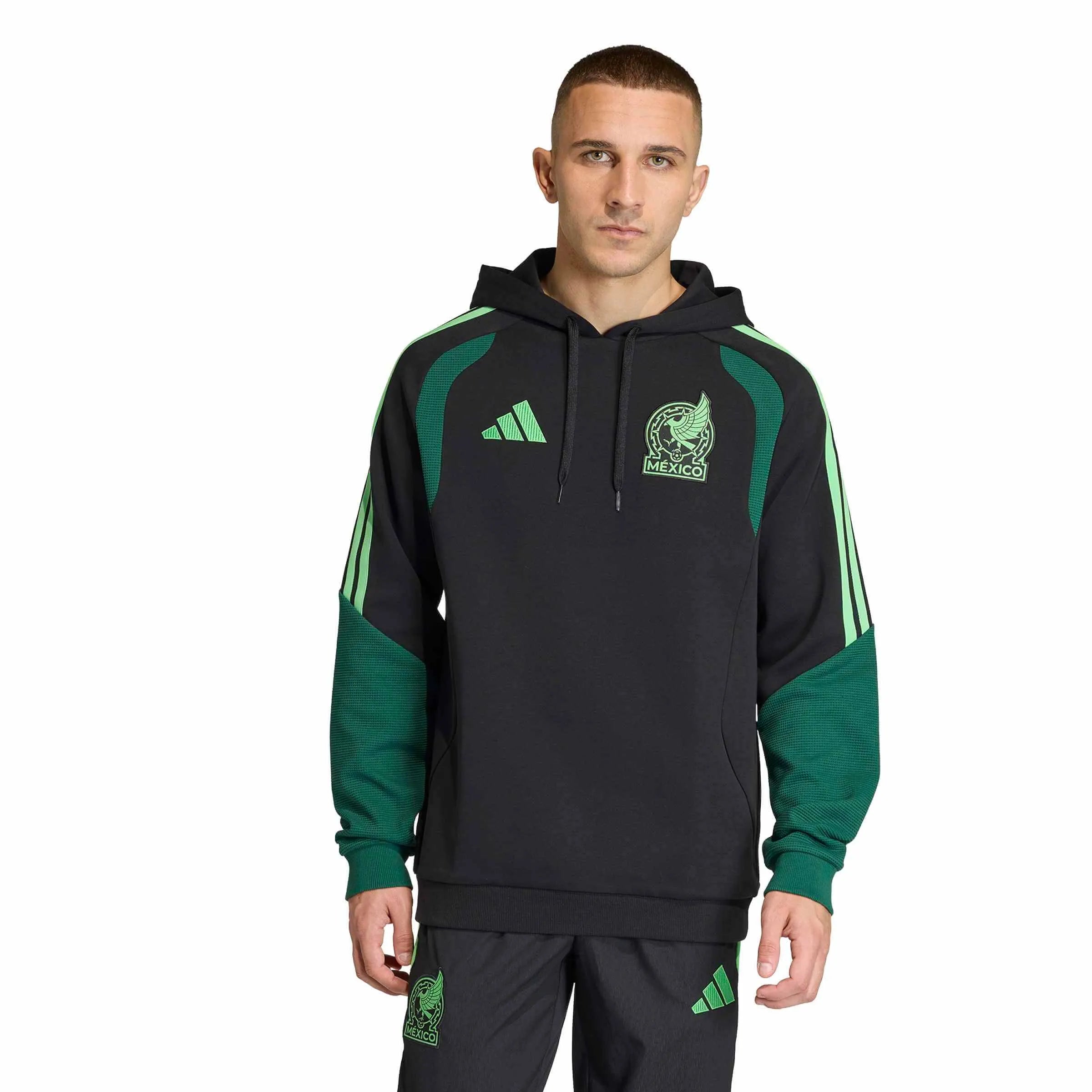 adidas 2026 Mexico Men's Tiro Hoodie (Model - Front)