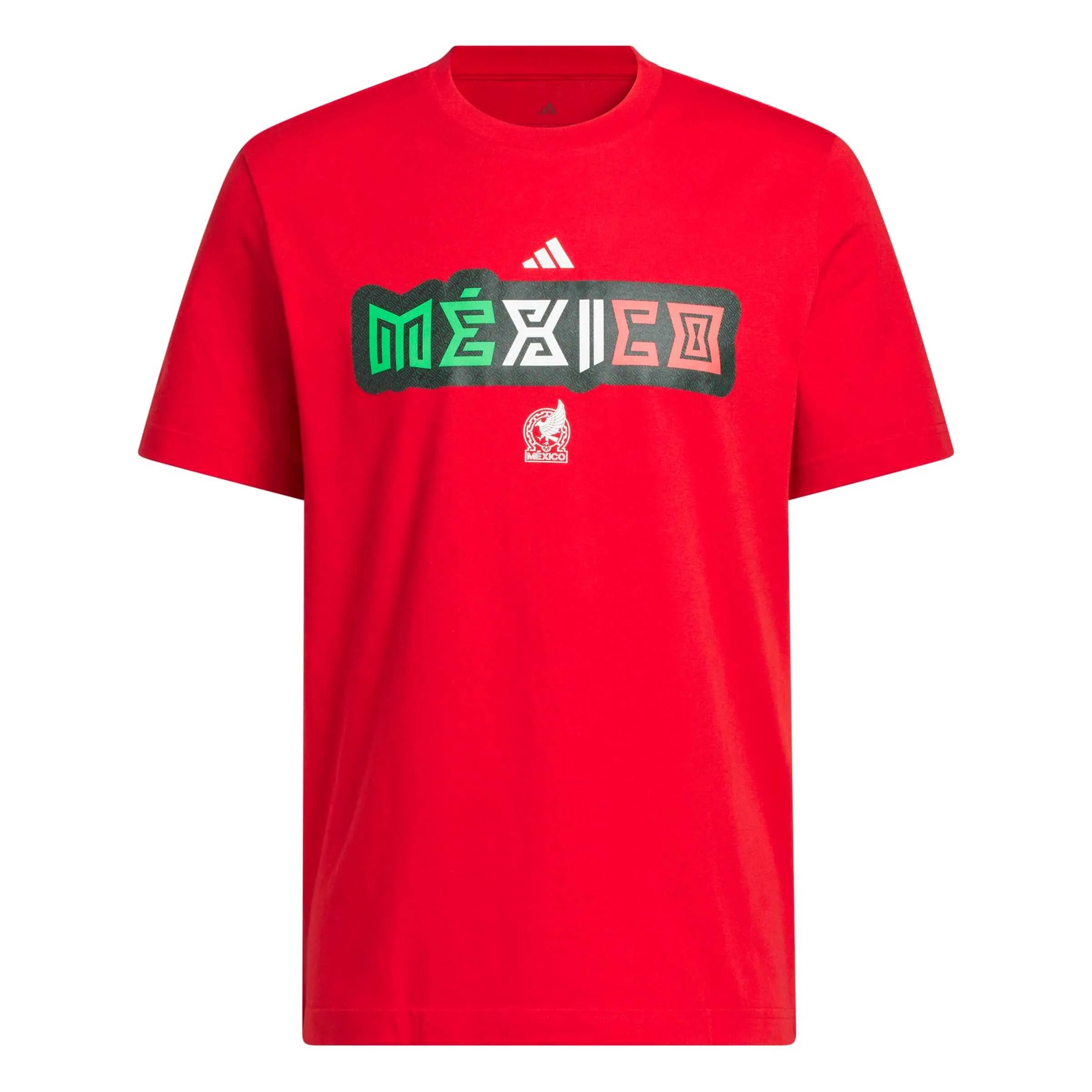adidas 2026 Mexico Men's World Cup HJH Tee Better Scarlet (Front)
