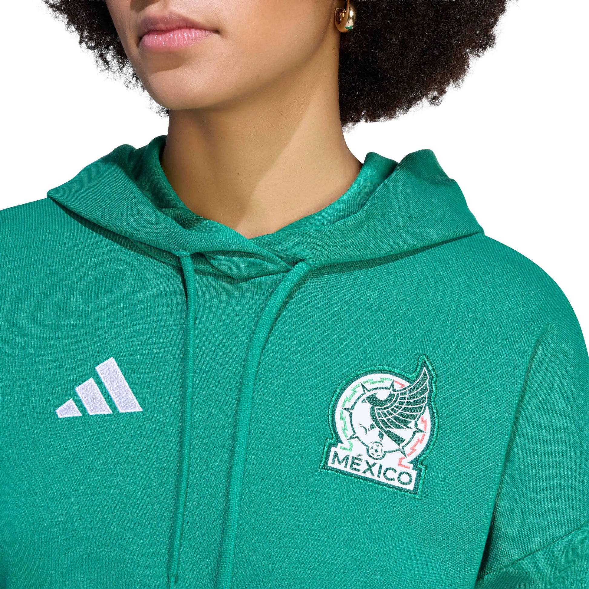 adidas 2026 Mexico Women's DNA Hoodie (Detail 2)