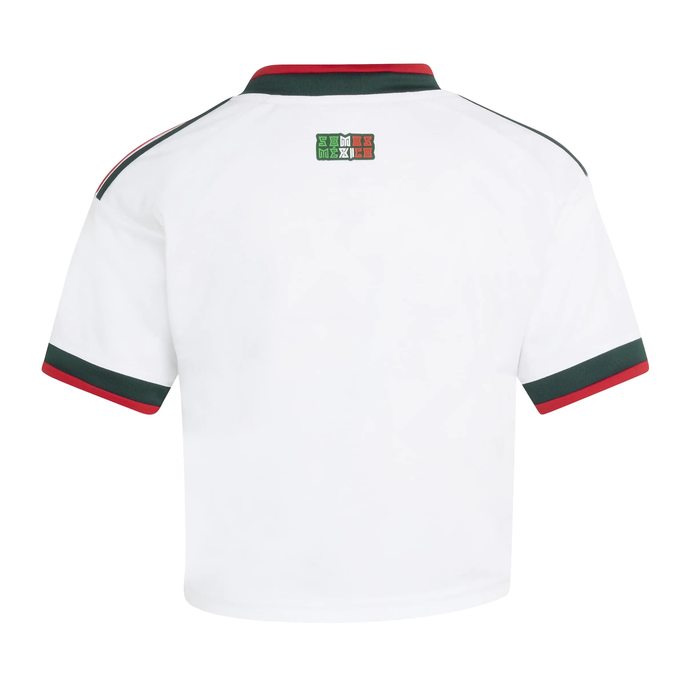 adidas 2026 Mexico Women's Stadium Away Cropped Soccer Jersey (Back)