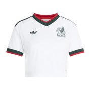 adidas 2026 Mexico Women's Stadium Away Cropped Soccer Jersey
