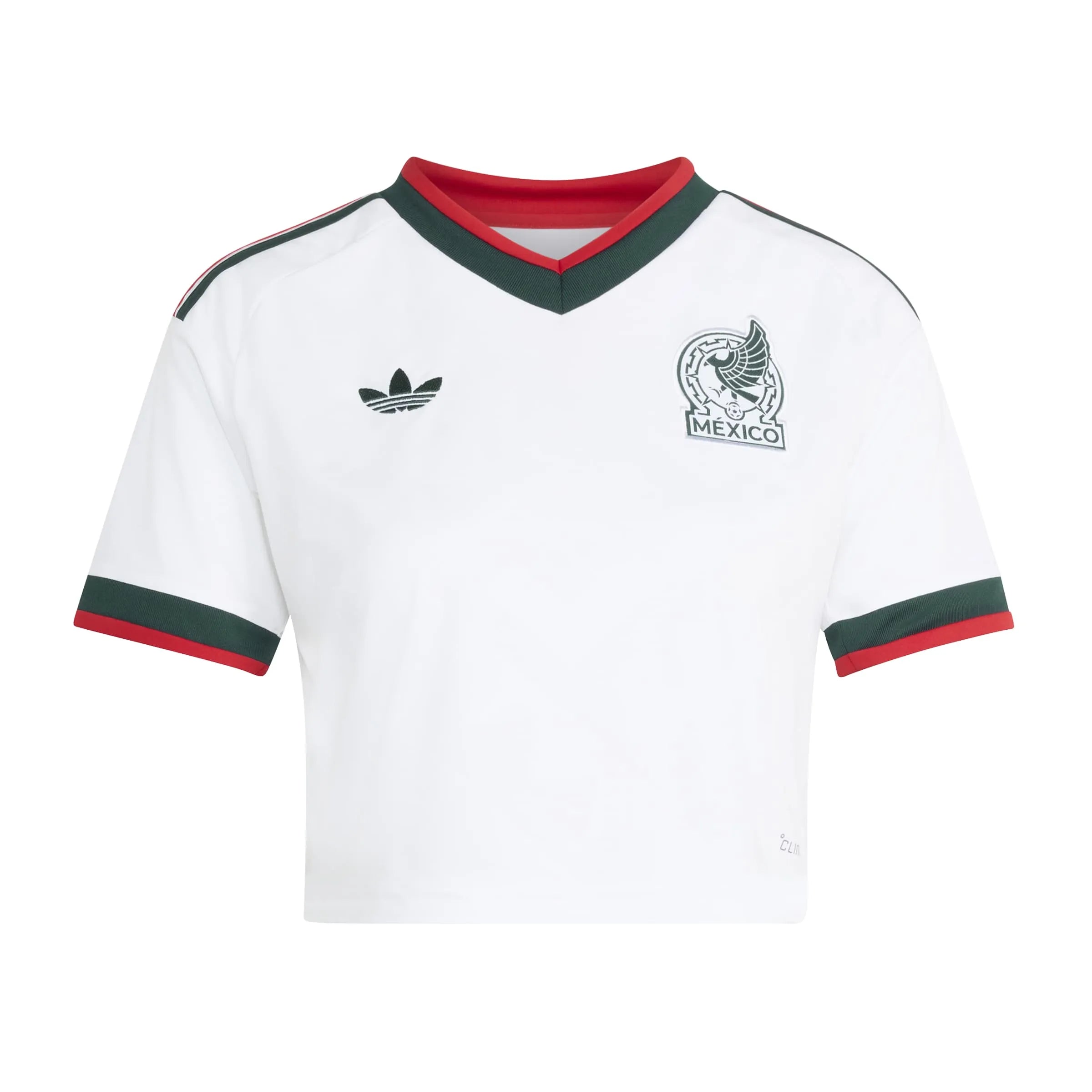 adidas 2026 Mexico Women's Stadium Away Cropped Soccer Jersey (Front)