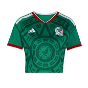 adidas 2026 Mexico Women's Stadium Home Cropped Jersey (Front)