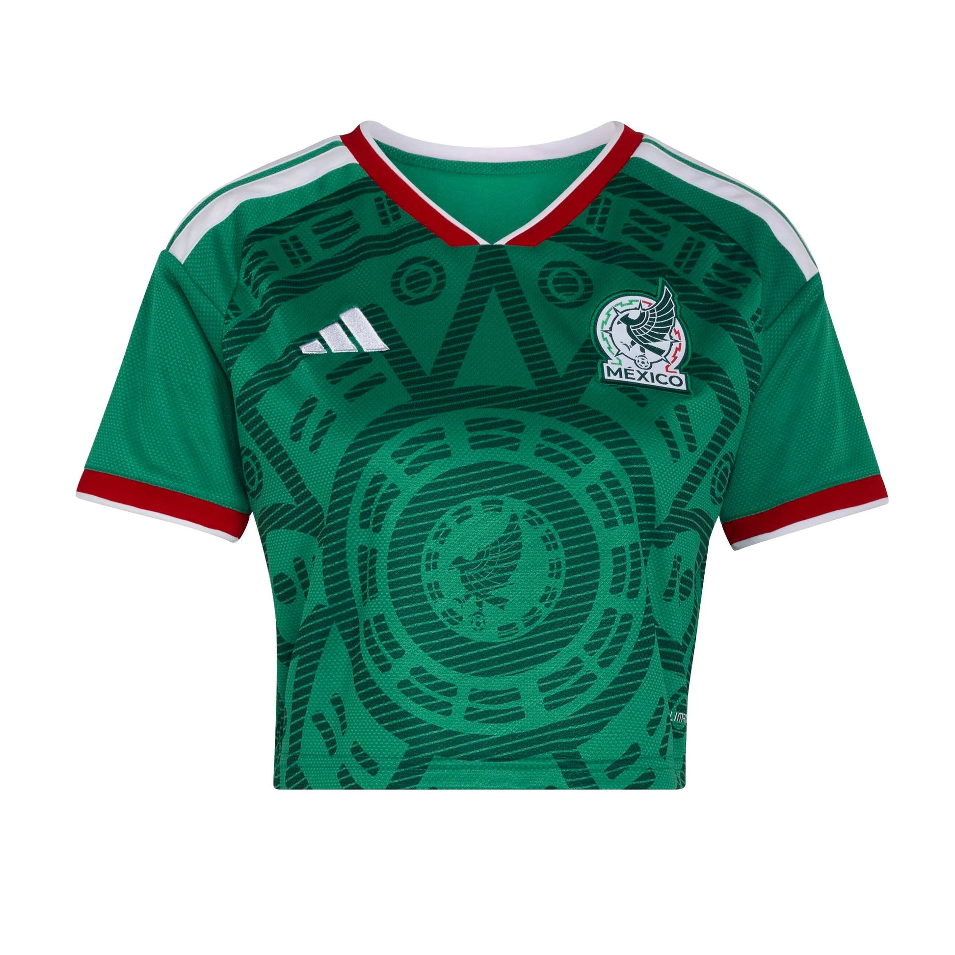 adidas 2026 Mexico Women's Stadium Home Cropped Jersey (Front)