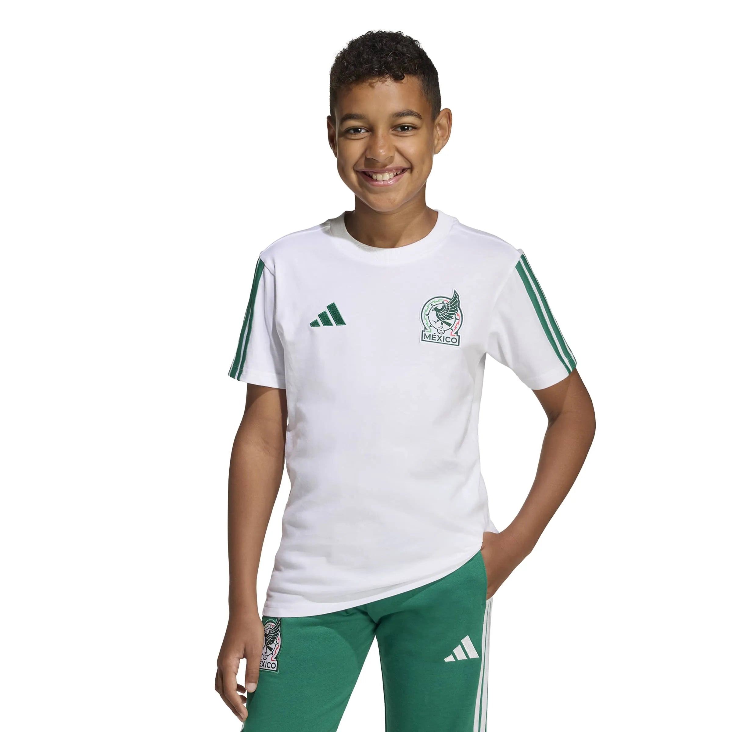 adidas 2026 Mexico Youth DNA Tee (Model - Front)
