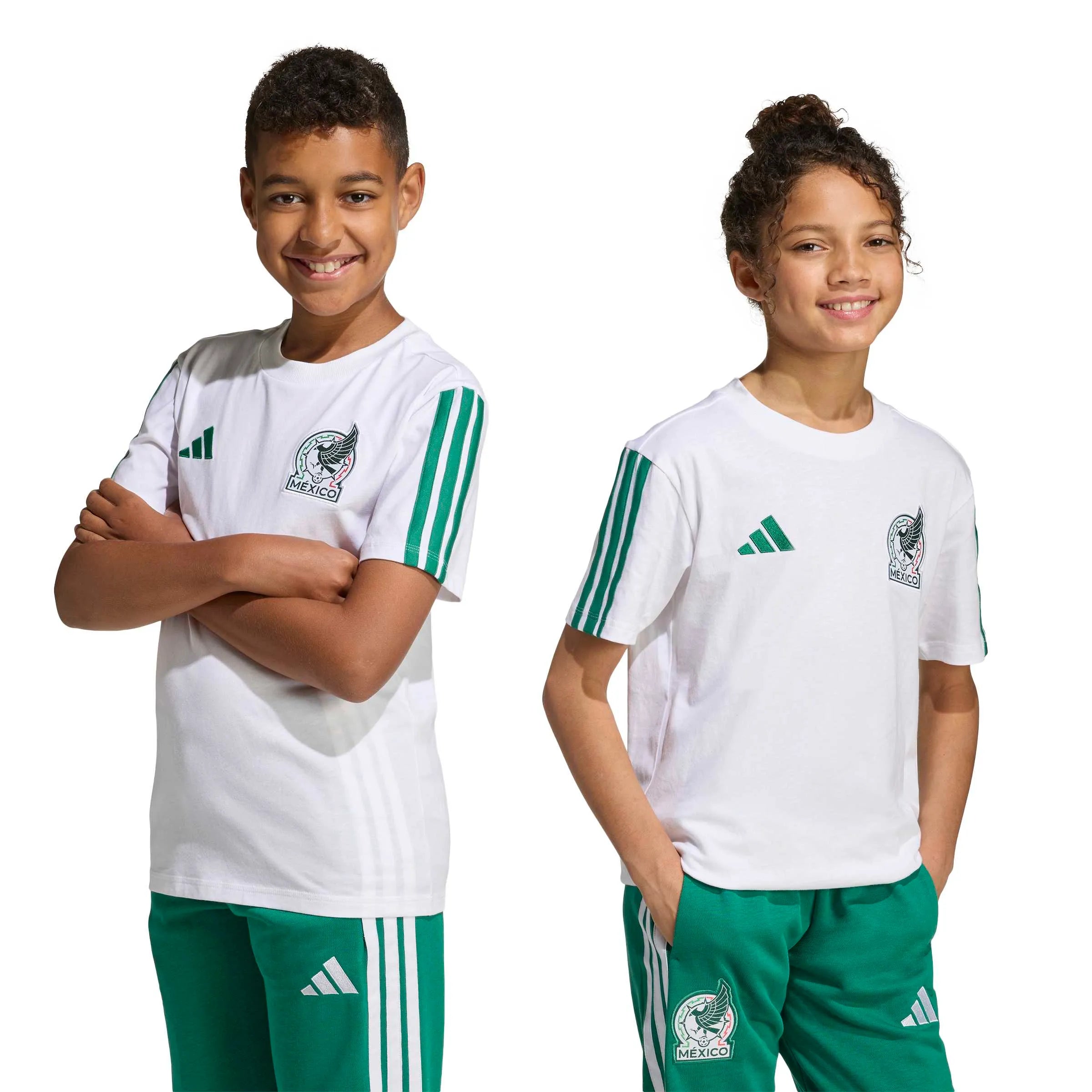 adidas 2026 Mexico Youth DNA Tee (Models - Front)