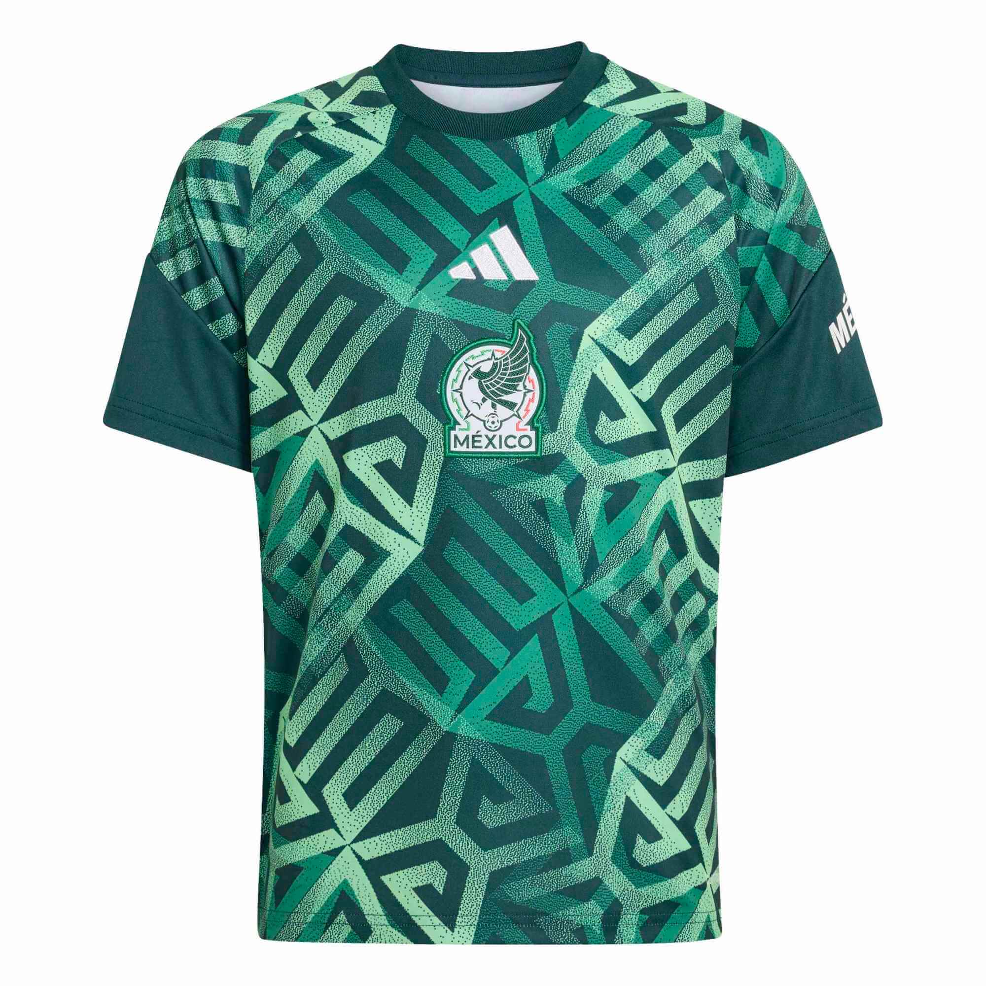 adidas 2026 Mexico Youth Pre-Match Soccer Jersey (Front)