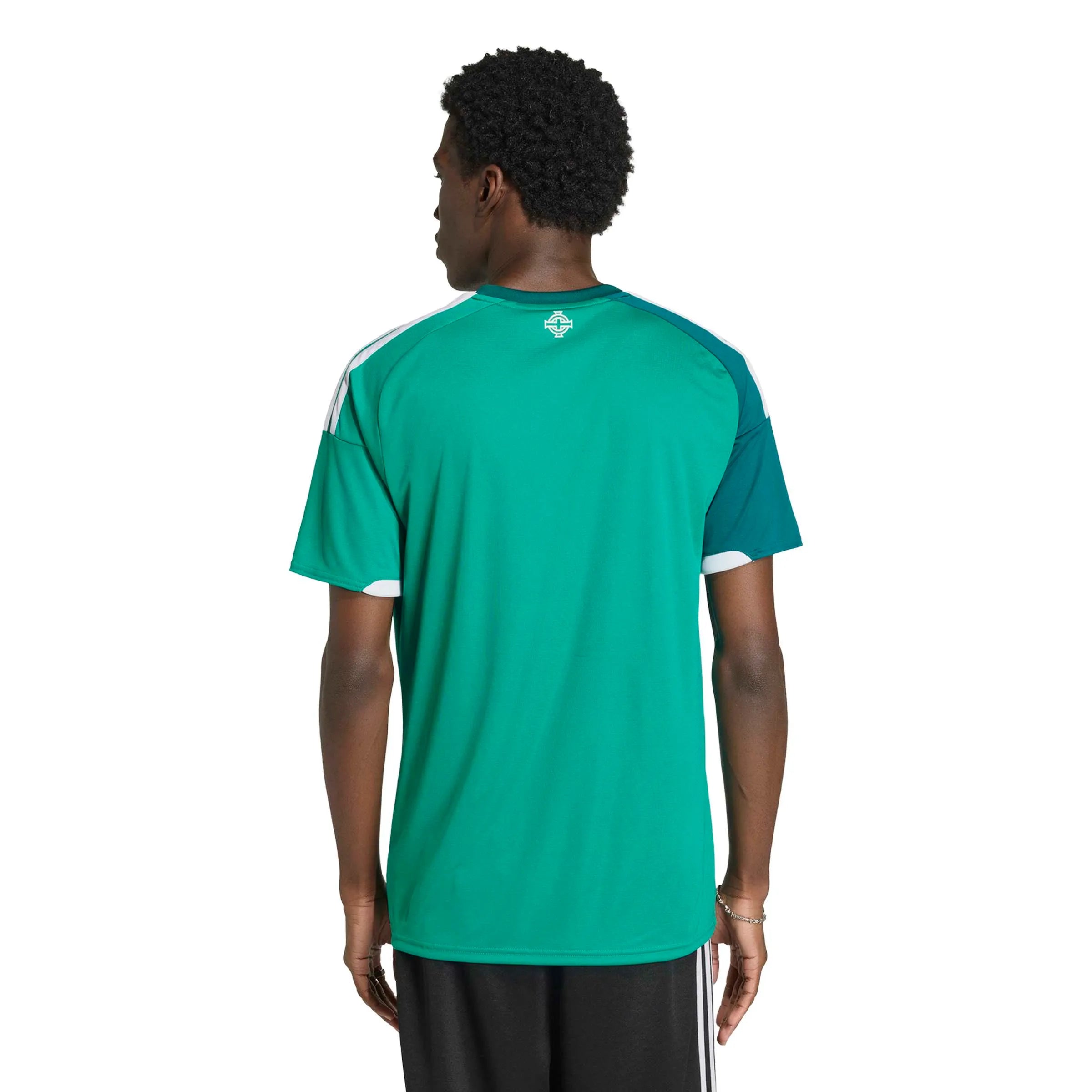 adidas 2026 Northern Ireland Men's Stadium Home Soccer Jersey (Model - Back)