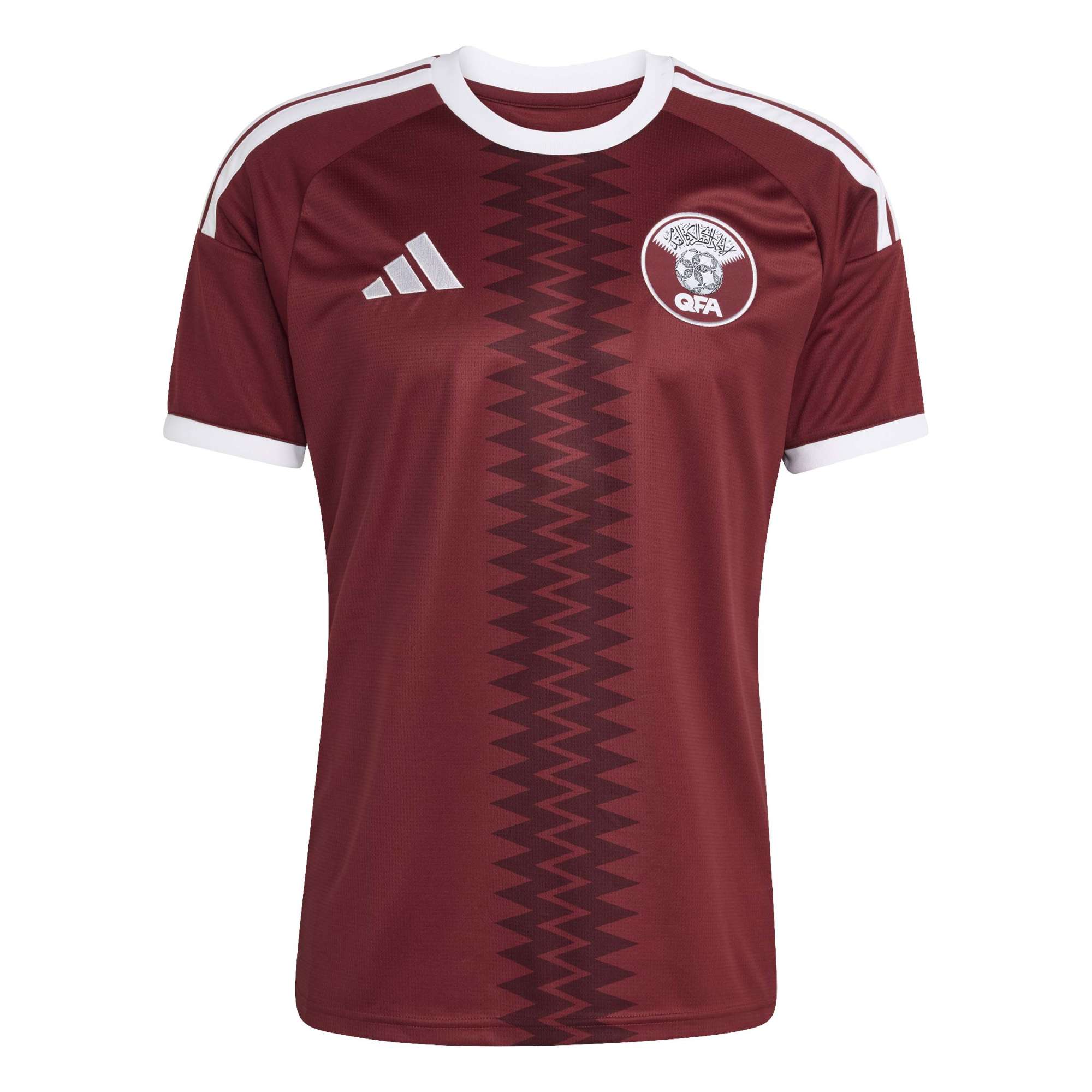 adidas 2026 Qatar Men's Stadium Home Soccer Jersey (Front)