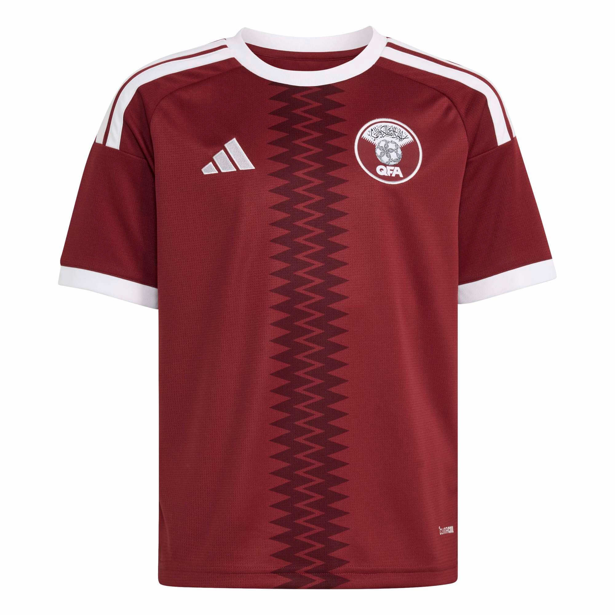 adidas 2026 Qatar Youth Stadium Home Soccer Jersey (Front)