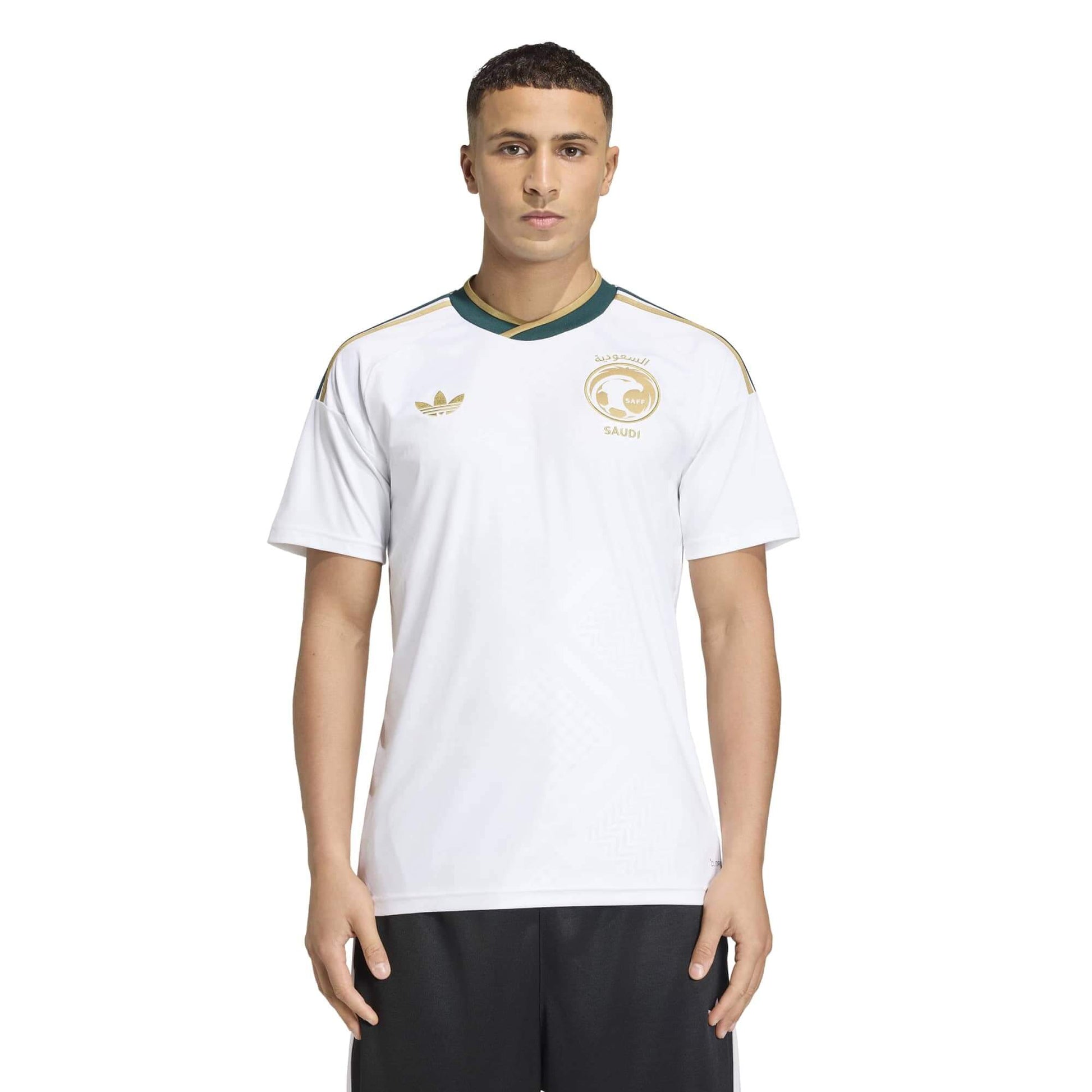 adidas 2026 Saudi Arabia Men's Stadium Away Soccer Jersey (Model - Front)