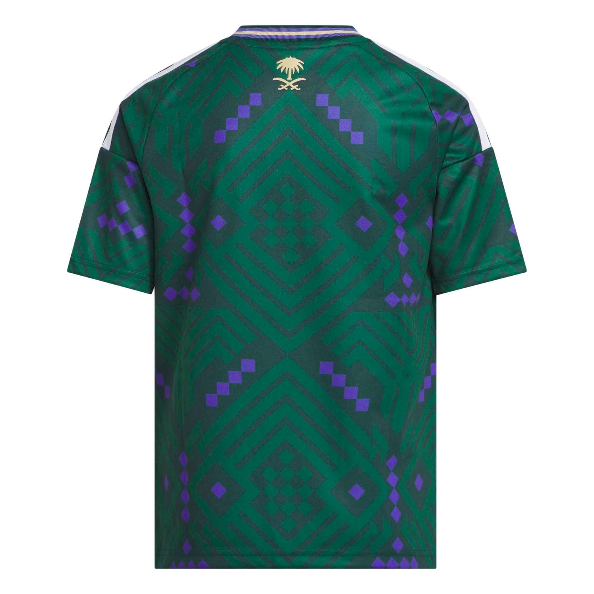 adidas 2026 Saudi Arabia Youth Stadium Home Soccer Jersey (Back)