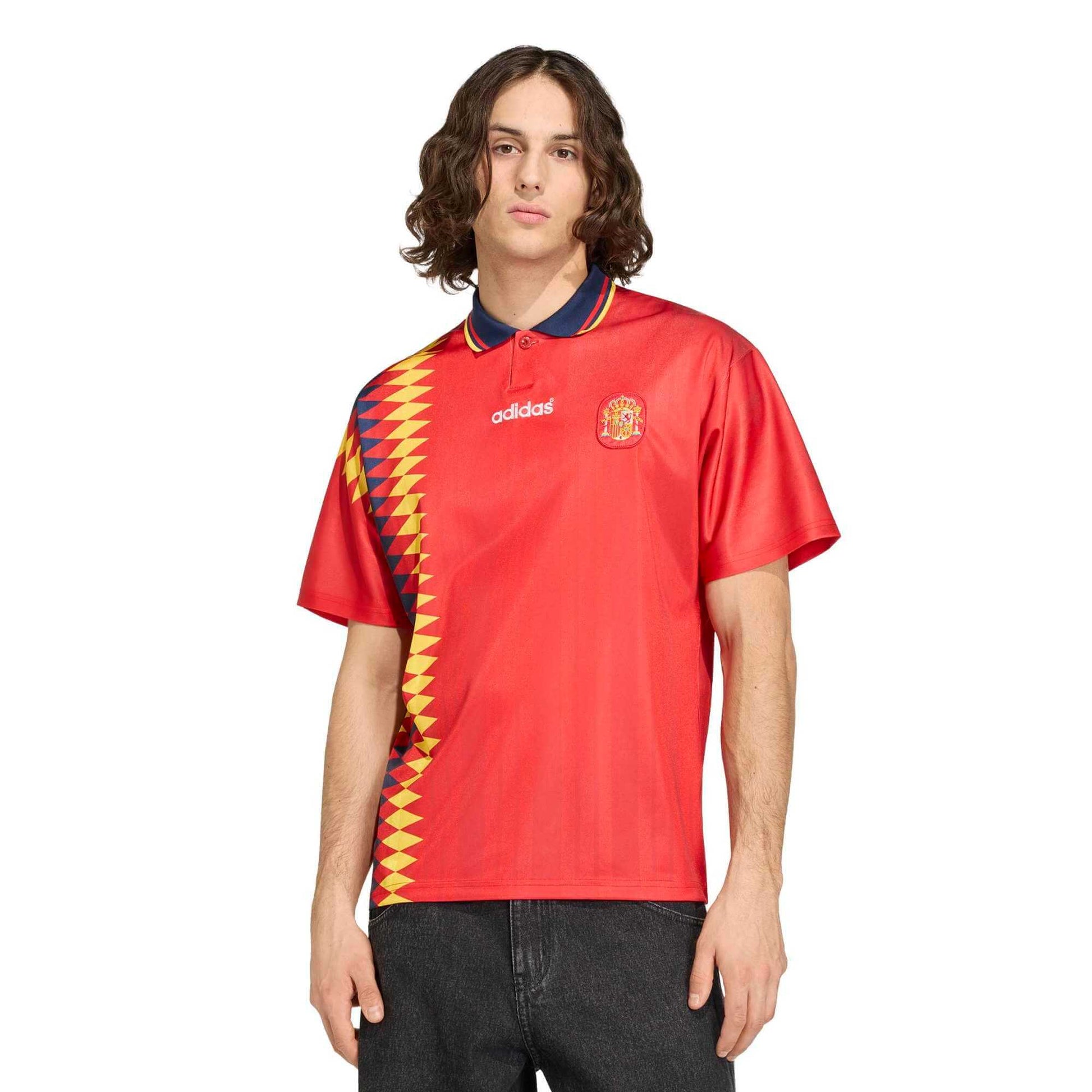 adidas 2026 Spain Men's 1994 Stadium Home Soccer Jersey (Model - Front)