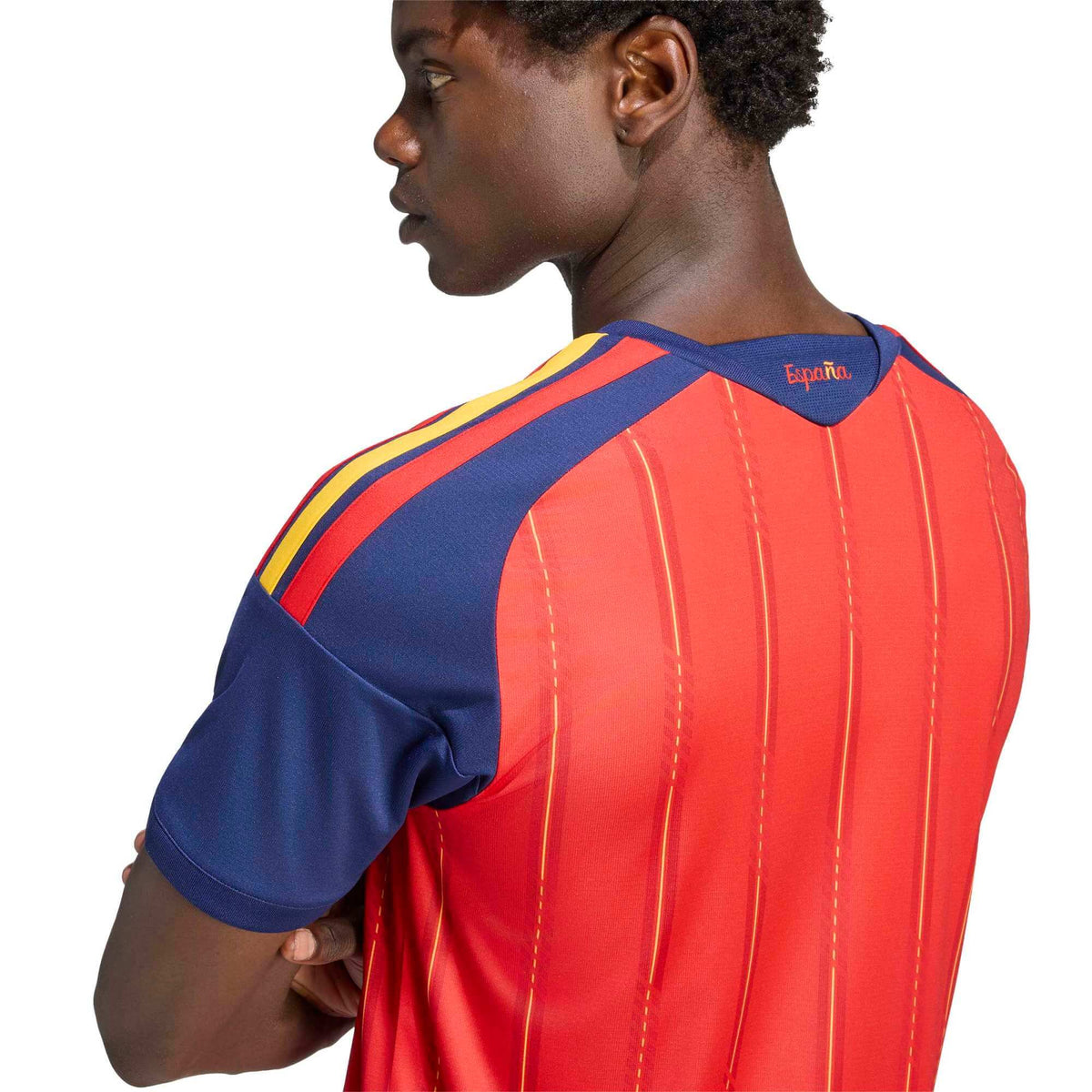 adidas 2026 Spain Men's 2-Star Stadium Home Soccer Jersey (Detail 2)