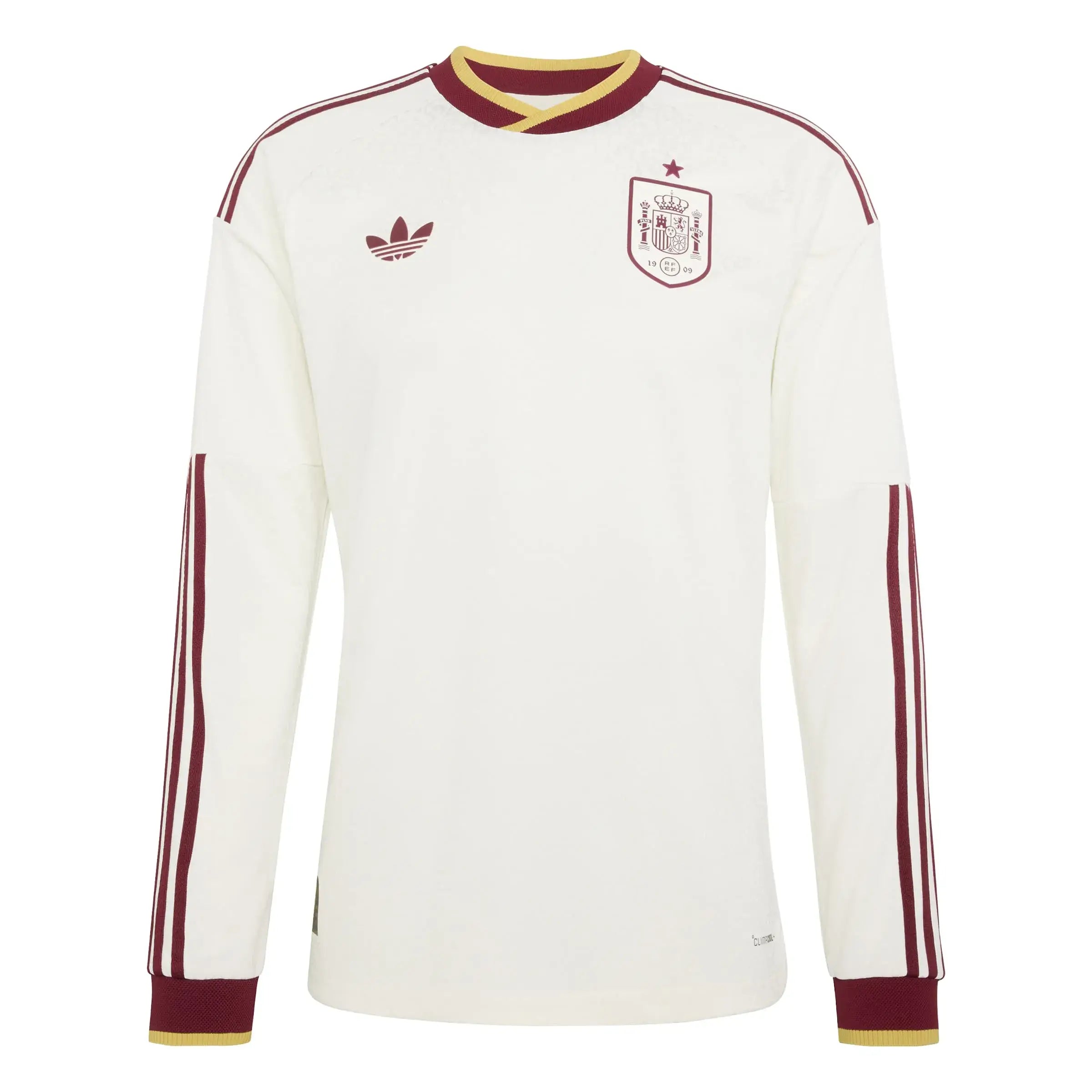 adidas 2026 Spain Men's Authentic Away Long-Sleeve Soccer Jersey