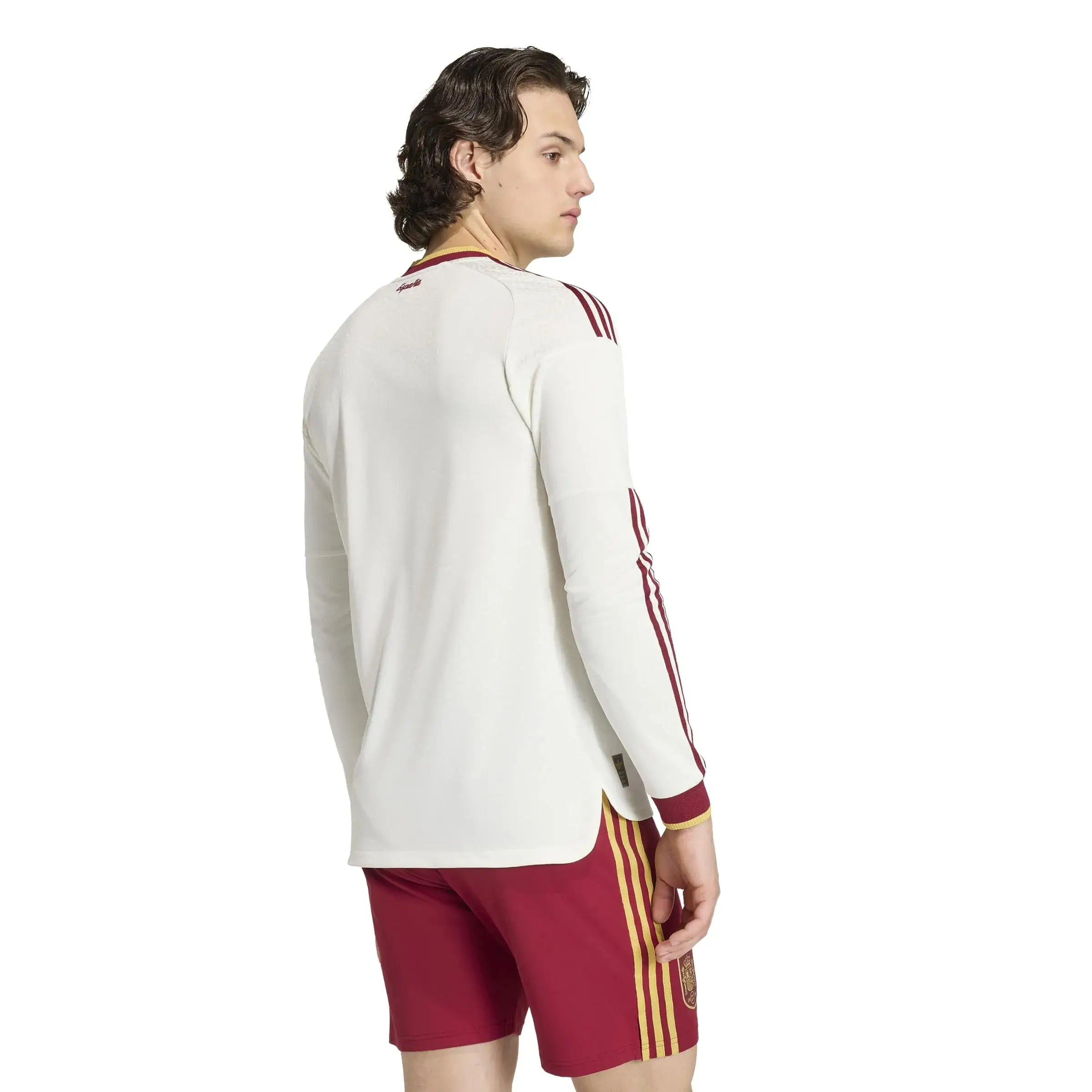 adidas 2026 Spain Men's Authentic Away Long-Sleeve Soccer Jersey