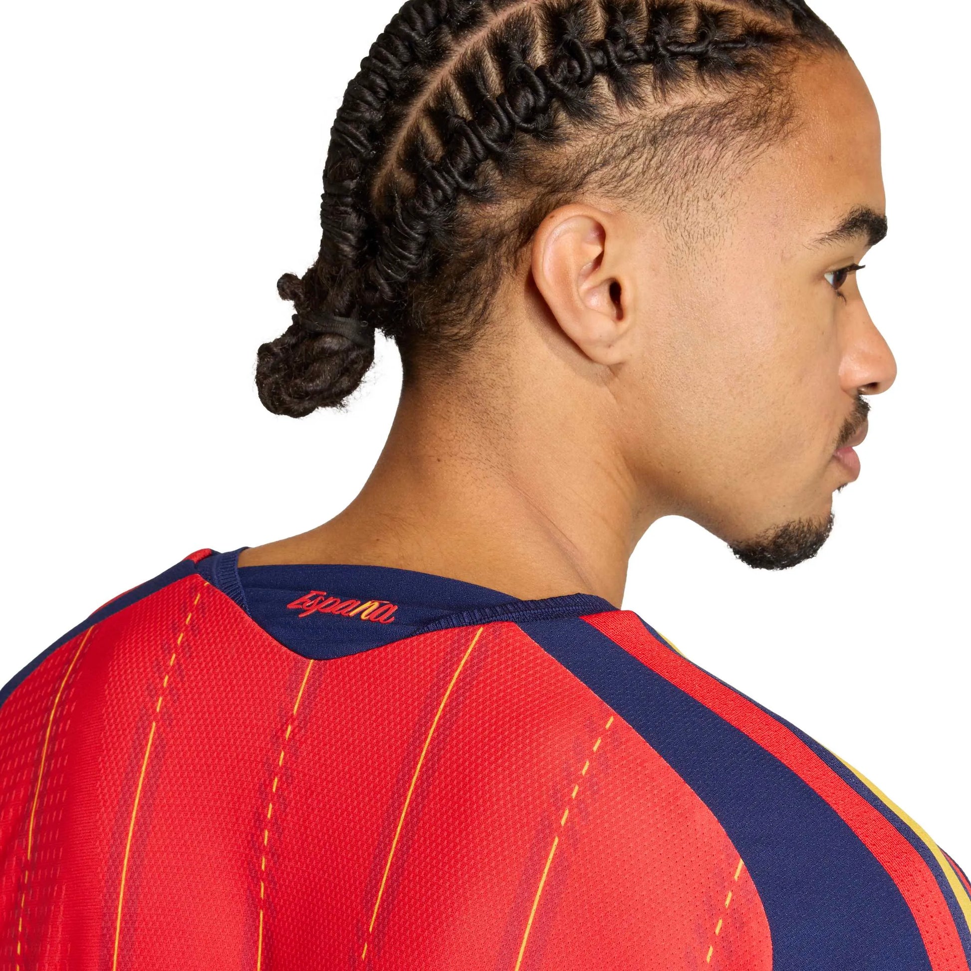 adidas 2026 Spain Men's Authentic Home Soccer Jersey (Detail 2)