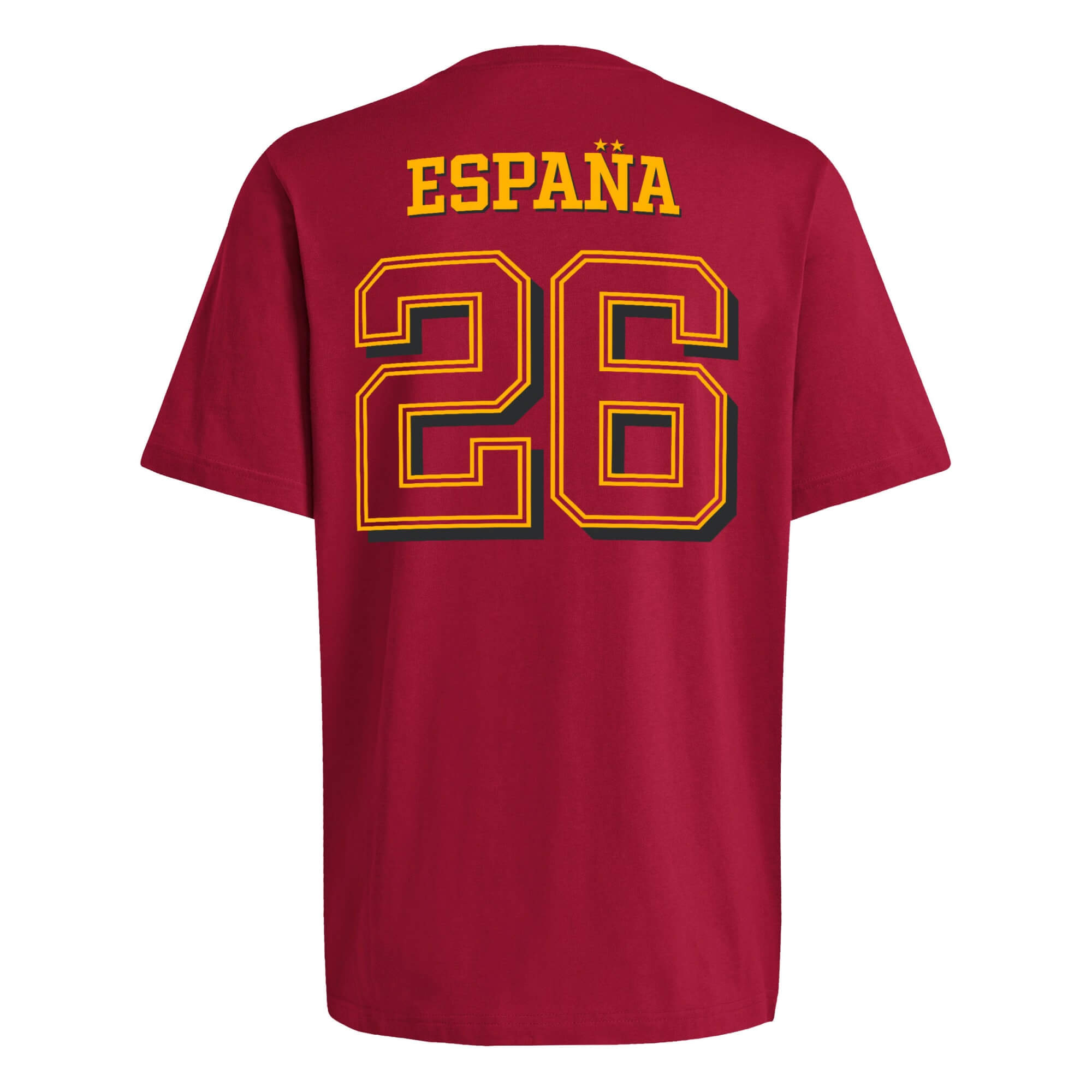 adidas 2026 Spain Men's Campeones Tee Team Power Red (Back)