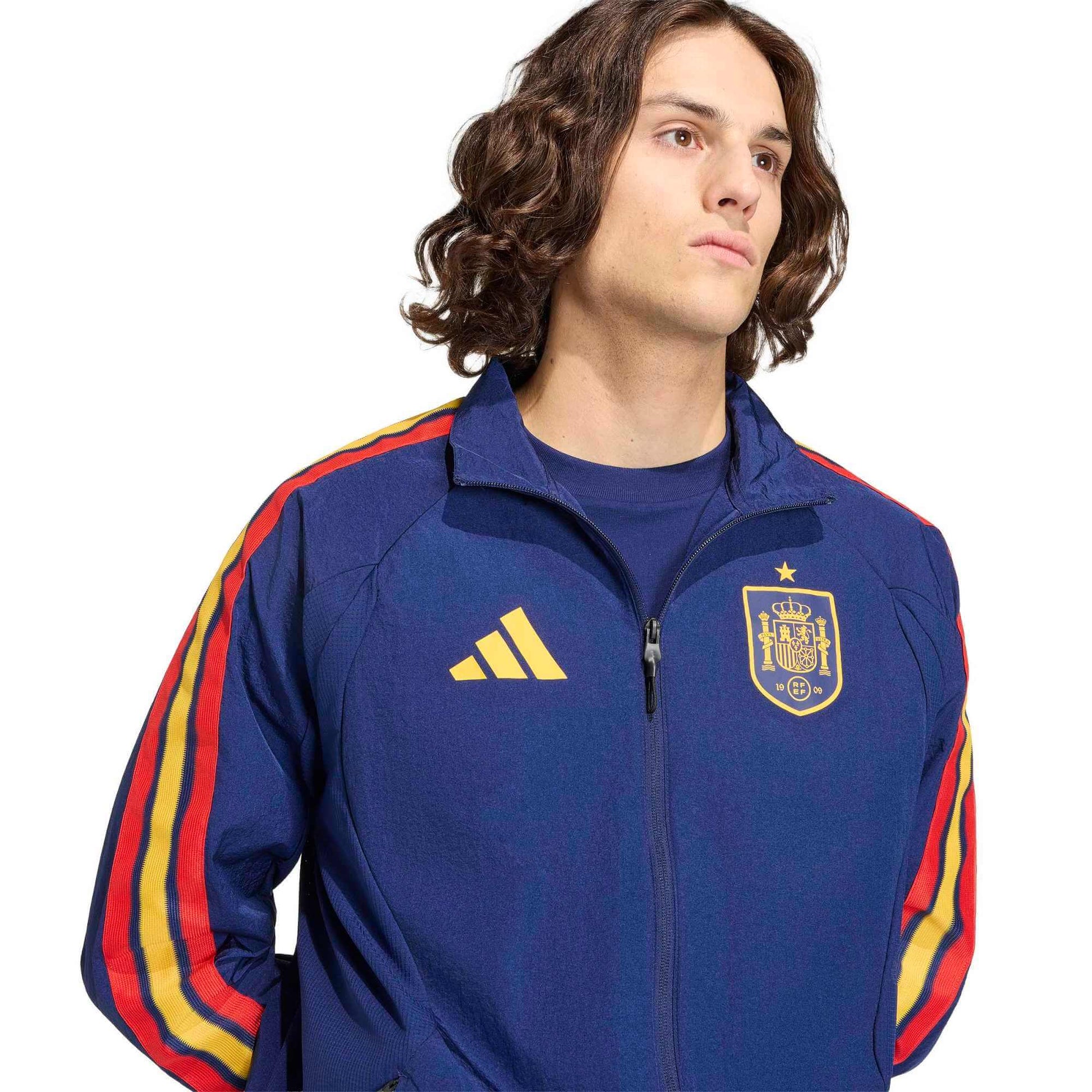 adidas 2026 Spain Men's Home Anthem Jacket (Detail 1)