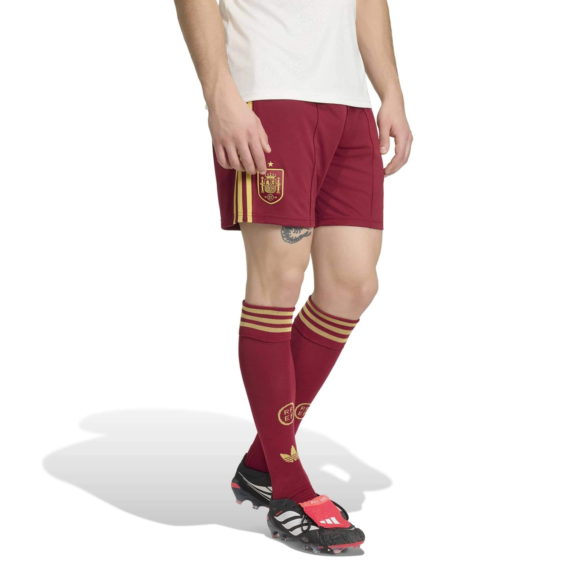 adidas 2026 Spain Men's Stadium Away Shorts (Model - Front)