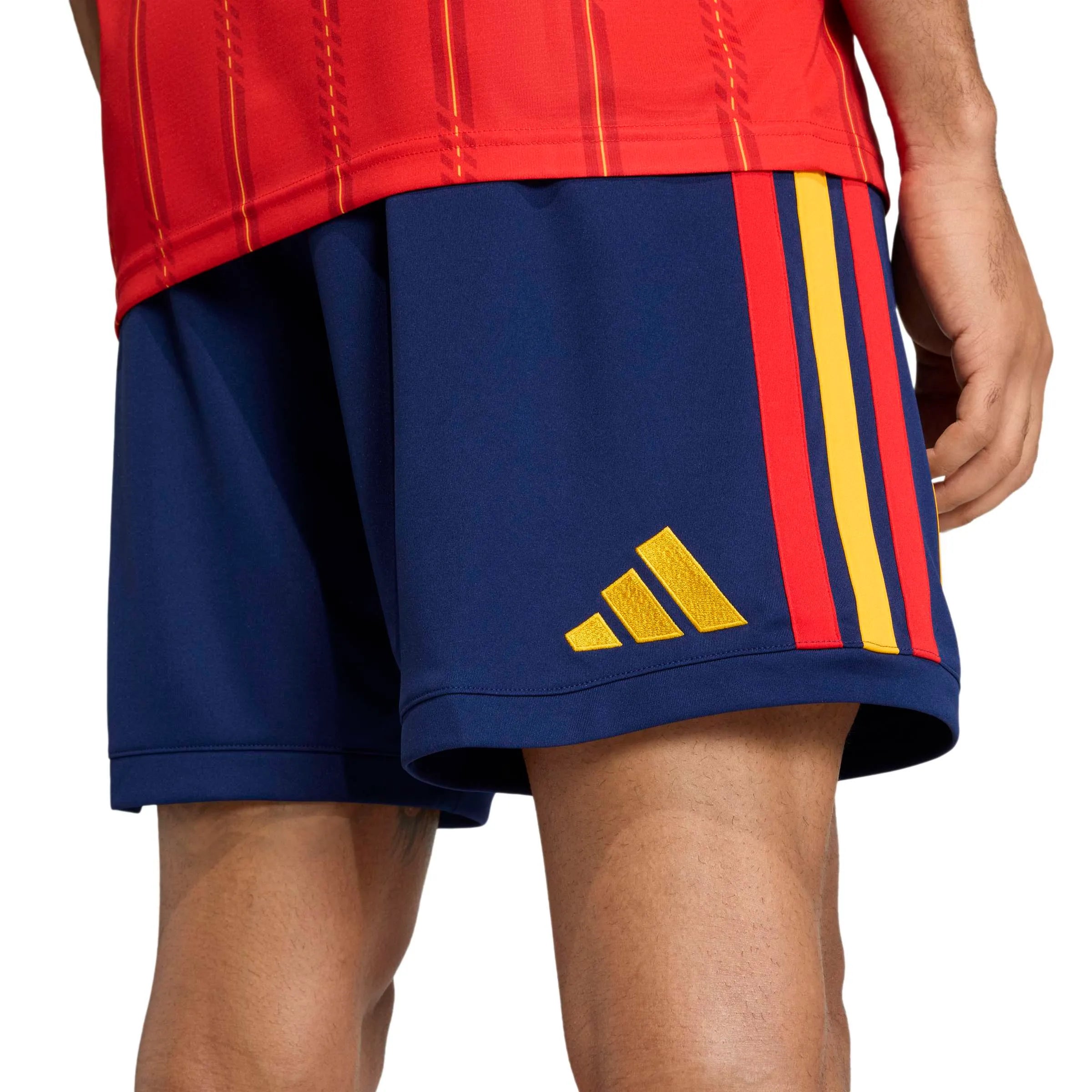 adidas 2026 Spain Men's Stadium Home Shorts (Detail 2)