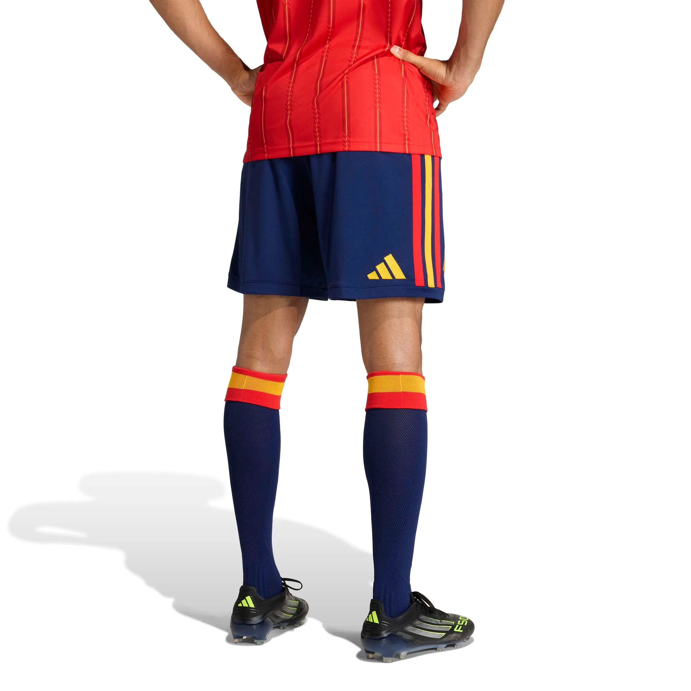adidas 2026 Spain Men's Stadium Home Shorts (Model - Back)