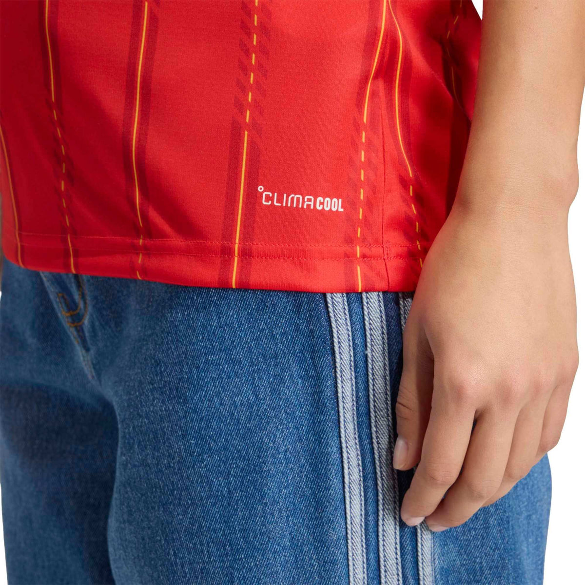 adidas 2026 Spain Women's 2-Star Stadium Home Soccer Jersey (Detail 2)