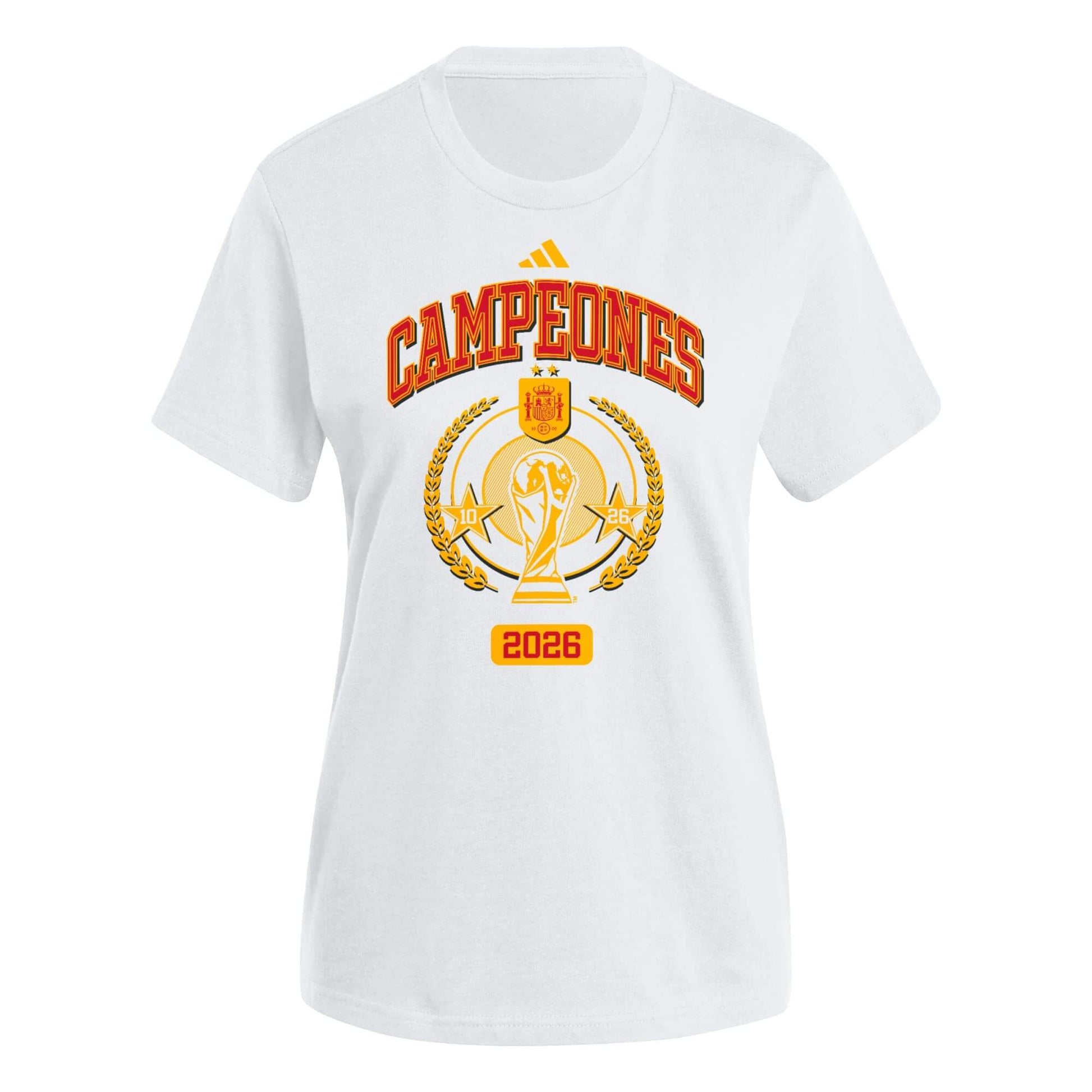 adidas 2026 Spain Women's Campeones Tee (Front)