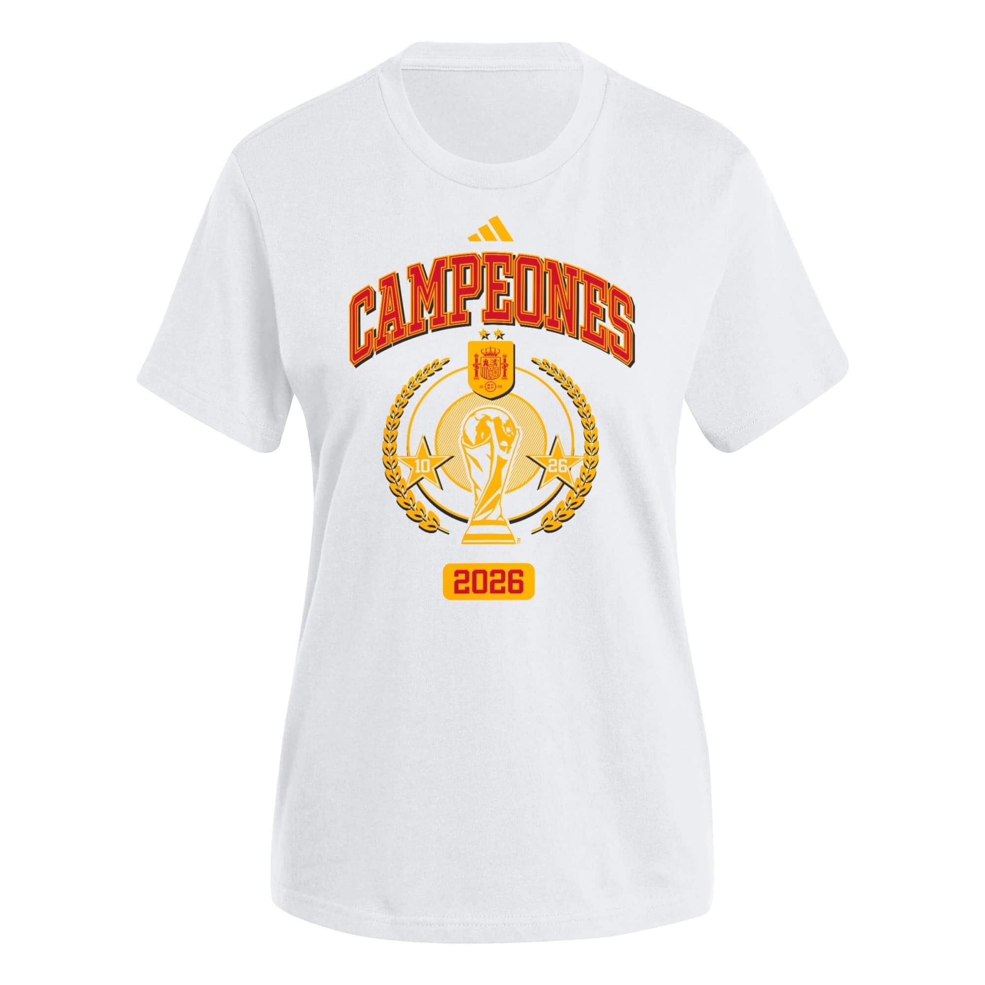 adidas 2026 Spain Women's Campeones Tee (Front)