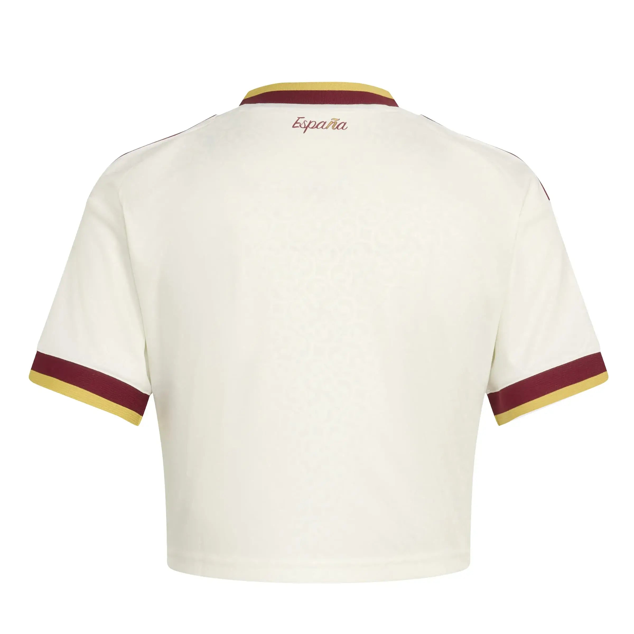 adidas 2026 Spain Women's Stadium Away Cropped Soccer Jersey