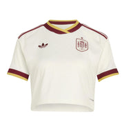 adidas 2026 Spain Women's Stadium Away Cropped Soccer Jersey
