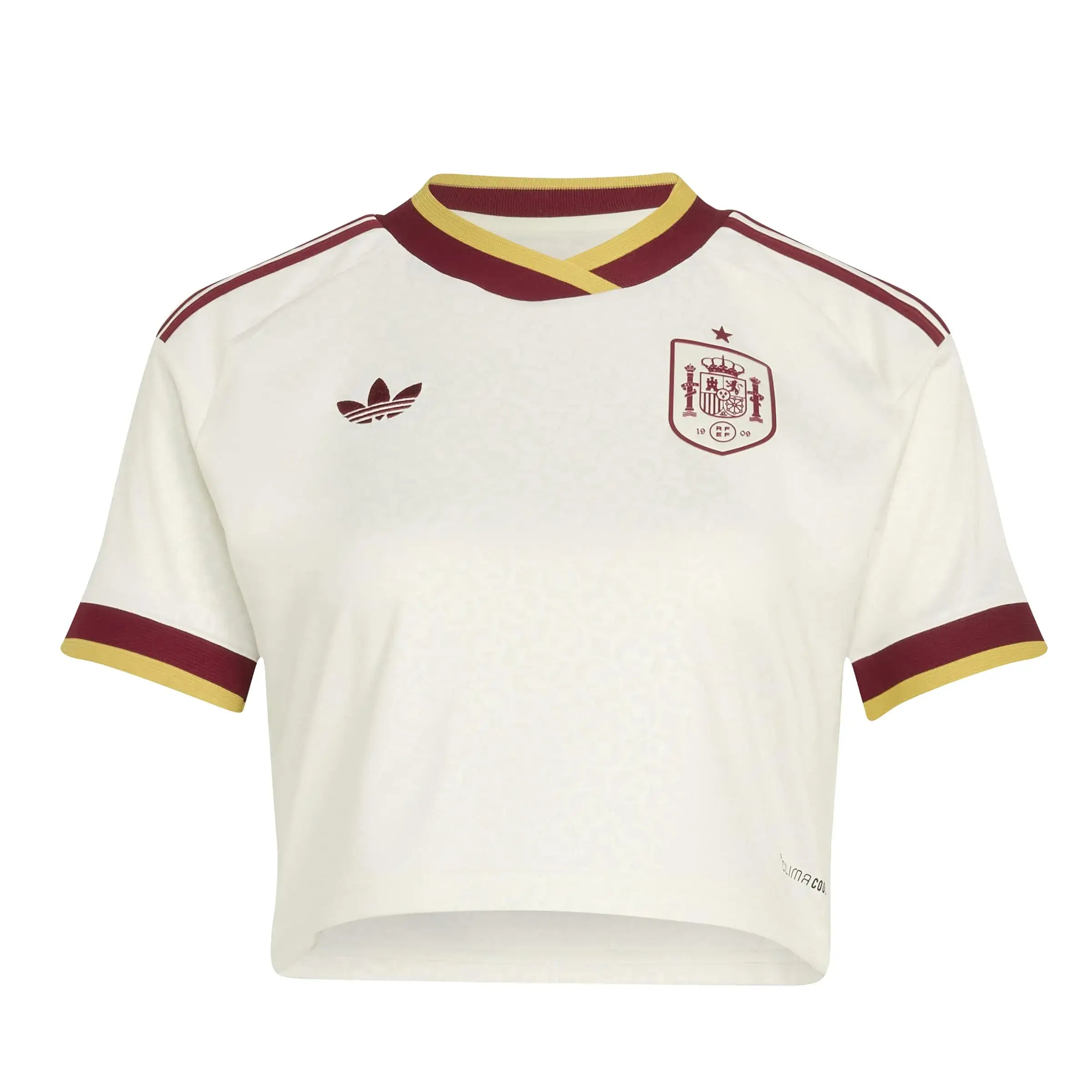 adidas 2026 Spain Women's Stadium Away Cropped Soccer Jersey