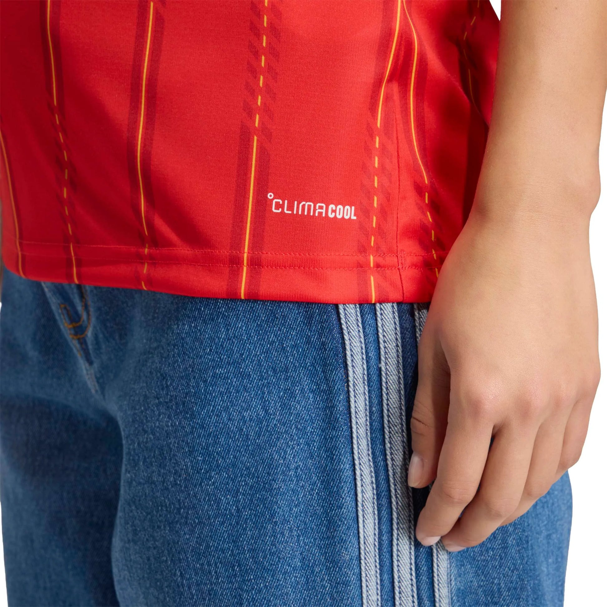 adidas 2026 Spain Women's Stadium Home Soccer Jersey (Detail 2)