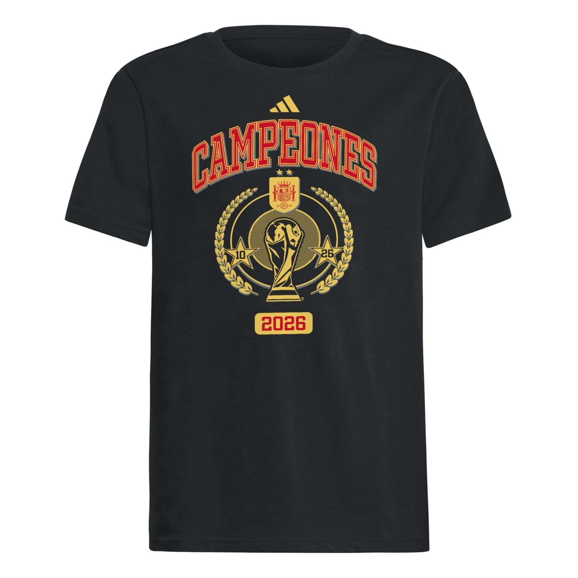adidas 2026 Spain Youth Campeones Tee (Front)