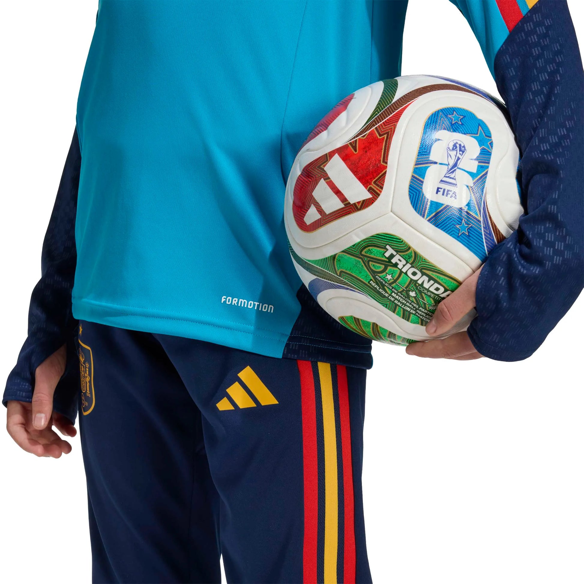 adidas 2026 Spain Youth Tiro Training Top (Detail 2)