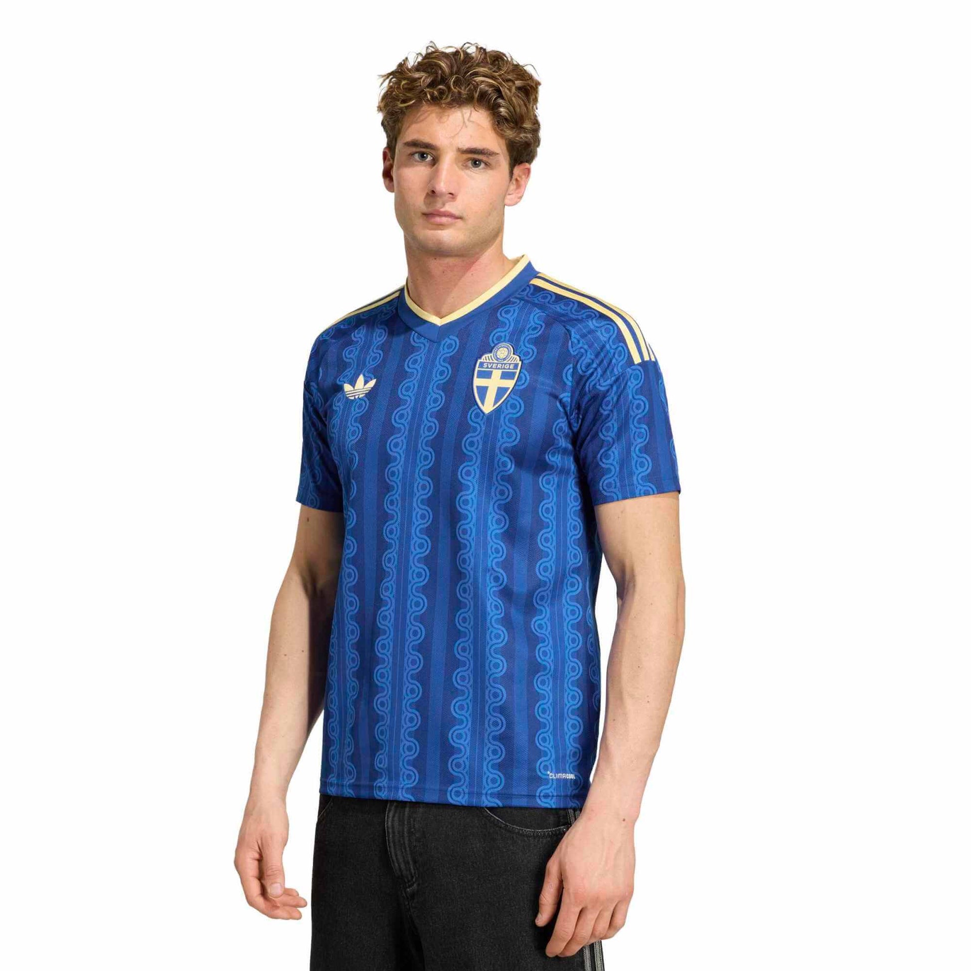 adidas 2026 Sweden Men's Stadium Away Soccer Jersey (Model - Front)