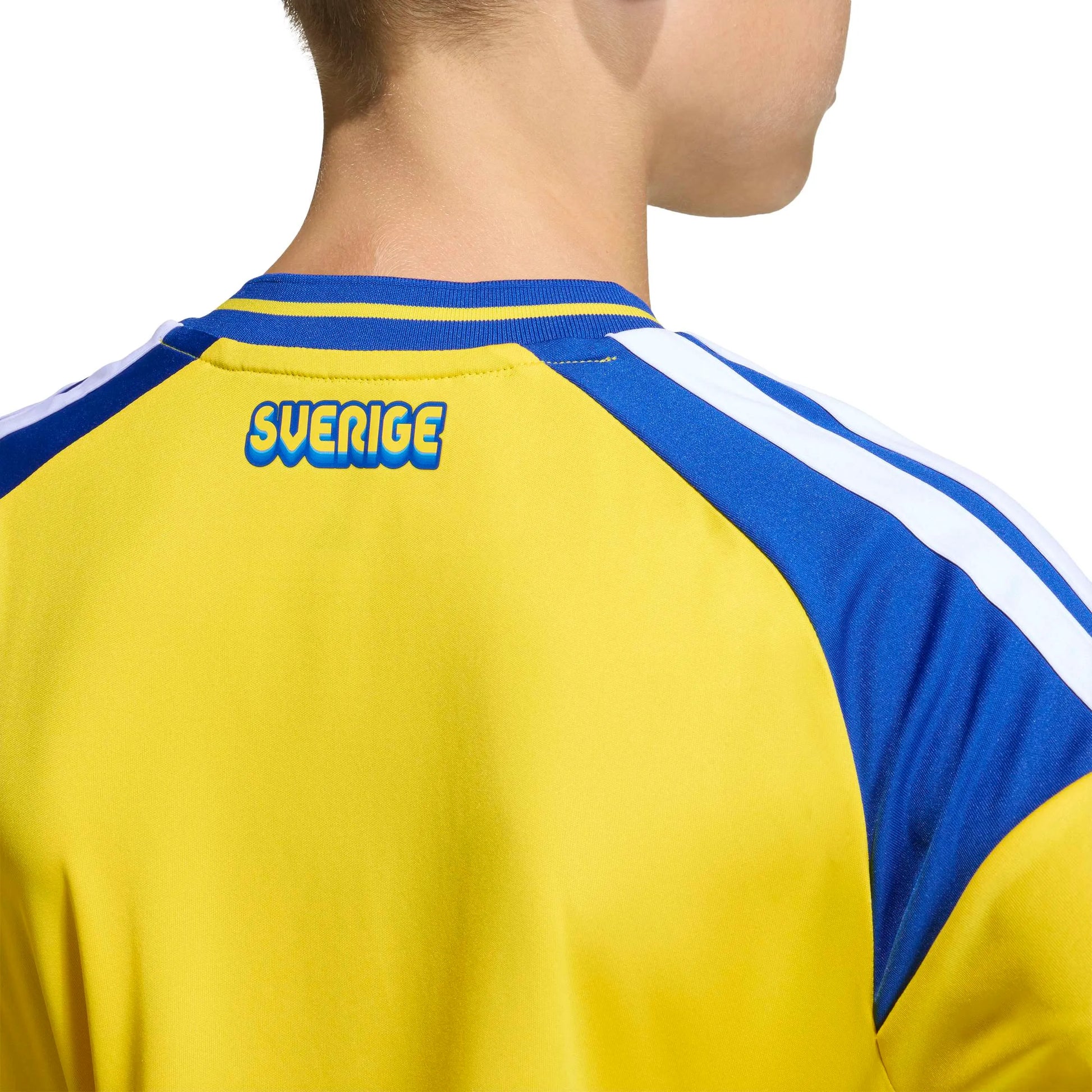 adidas 2026 Sweden Youth Stadium Home Soccer Jersey (Detail 2)