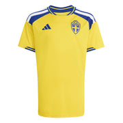 adidas 2026 Sweden Youth Stadium Home Soccer Jersey (Front)