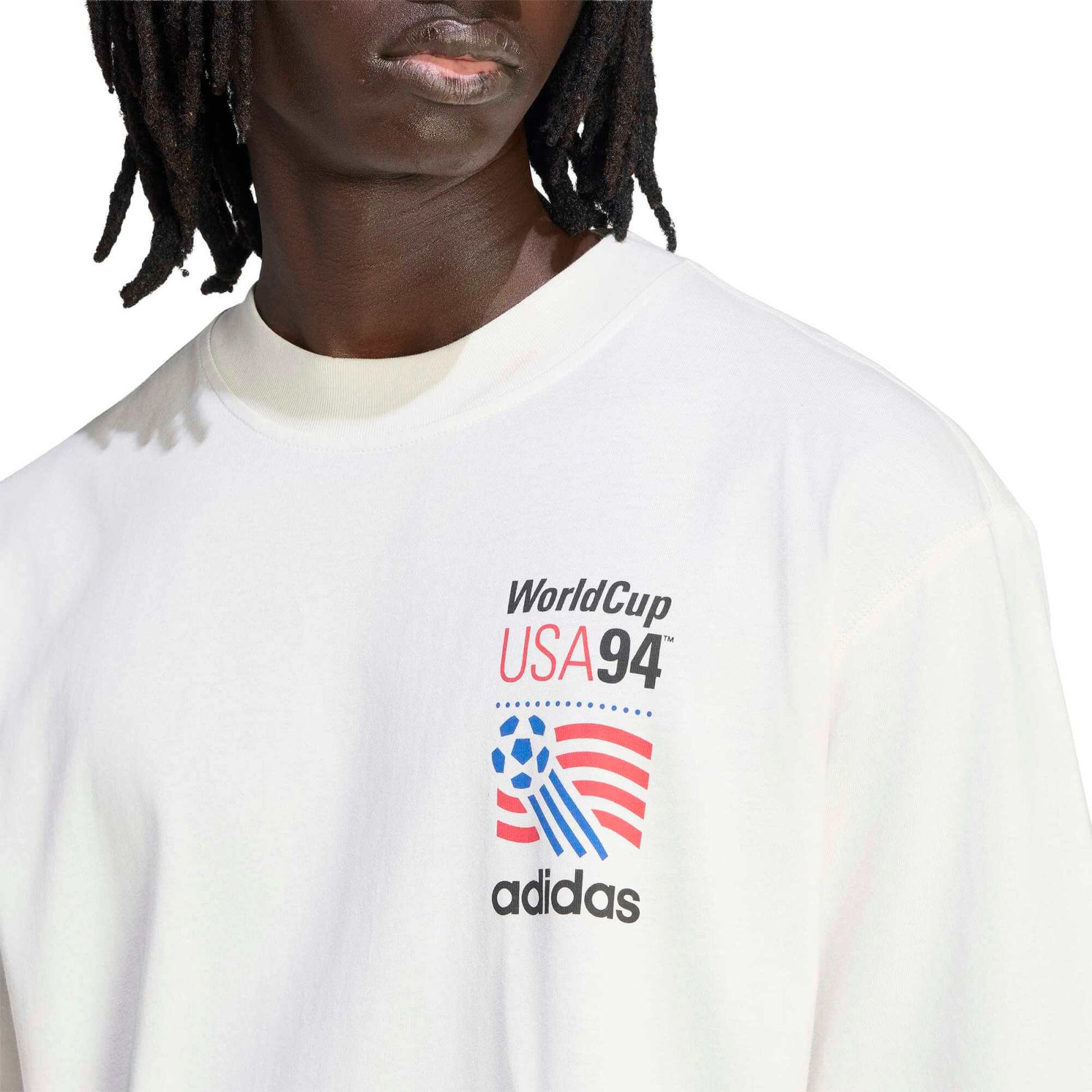 adidas 2026 USA Men's 94 Graphic Tee White (Detail 1)