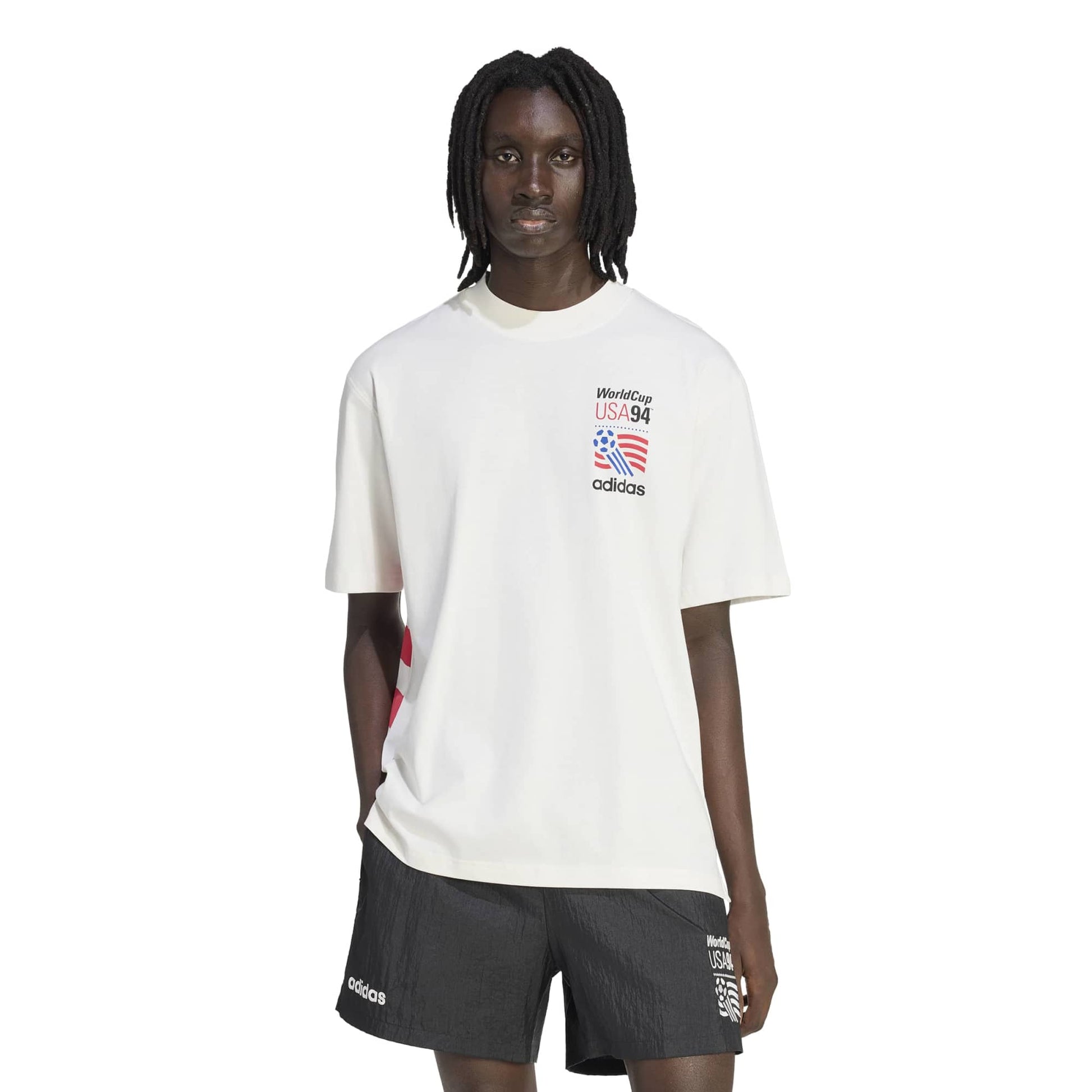 adidas 2026 USA Men's 94 Graphic Tee White (Model - Front)