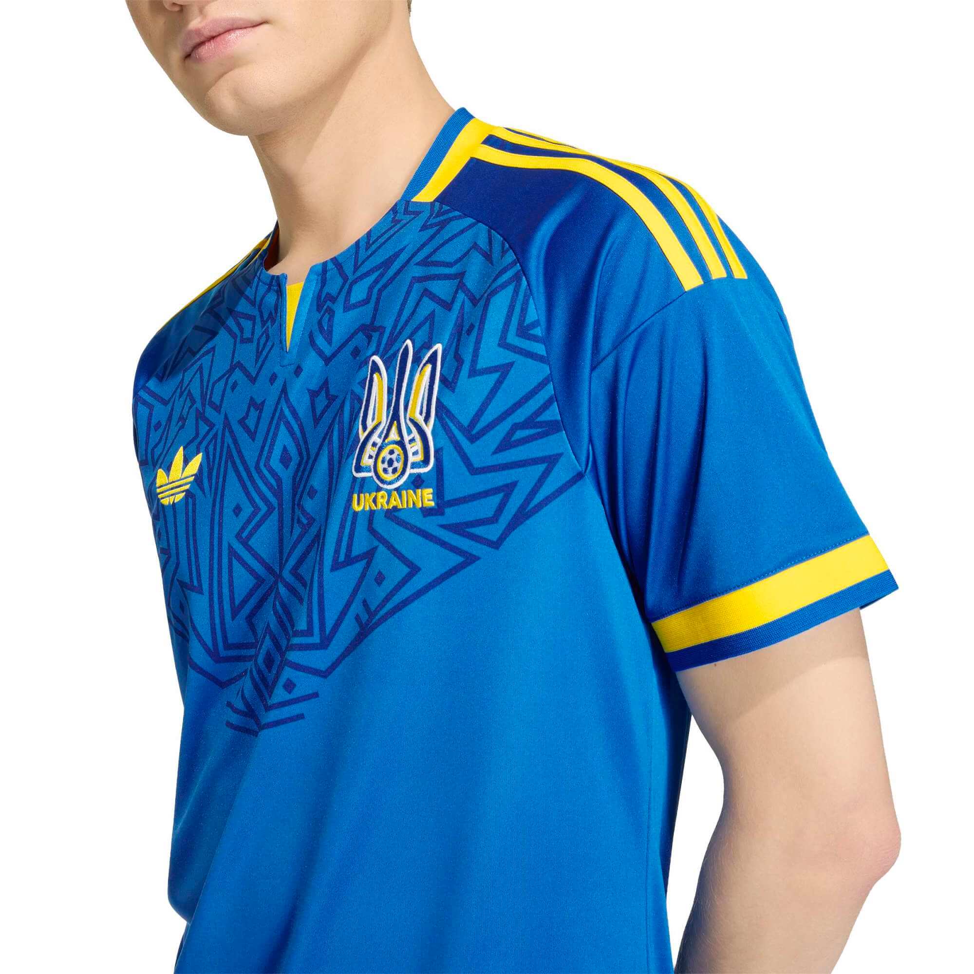 adidas 2026 Ukraine Men's Stadium Away Soccer Jersey (Detail 1)