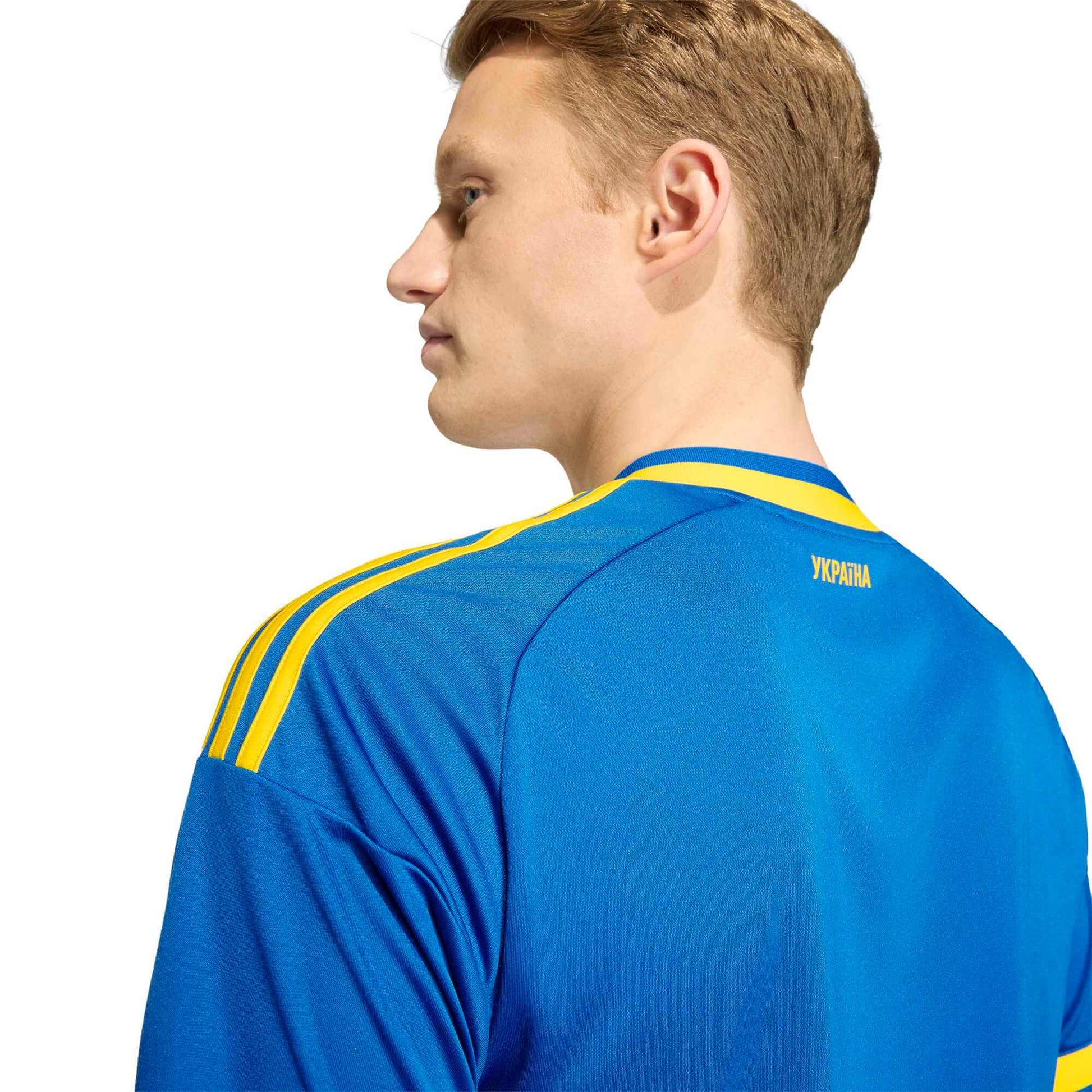adidas 2026 Ukraine Men's Stadium Away Soccer Jersey (Detail 2)